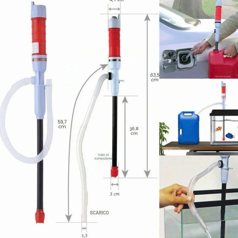 Pompa per liquidi elettrica, a Batteria, Pompa Automatica di aspirazione dell'olio, Pompa dell'Acqua, Pompa per sifoni Portatile all'Aria Aperta, Pompa di aspirazione