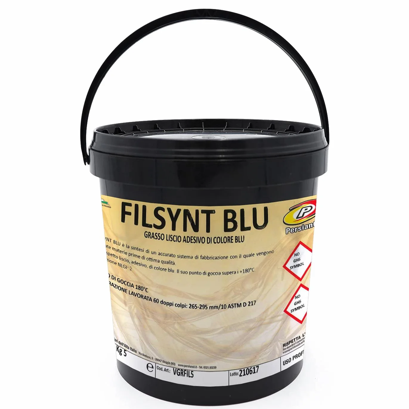 Grasso lubrificante al Litio NLGI 2 FILSYNT Blu 5kg