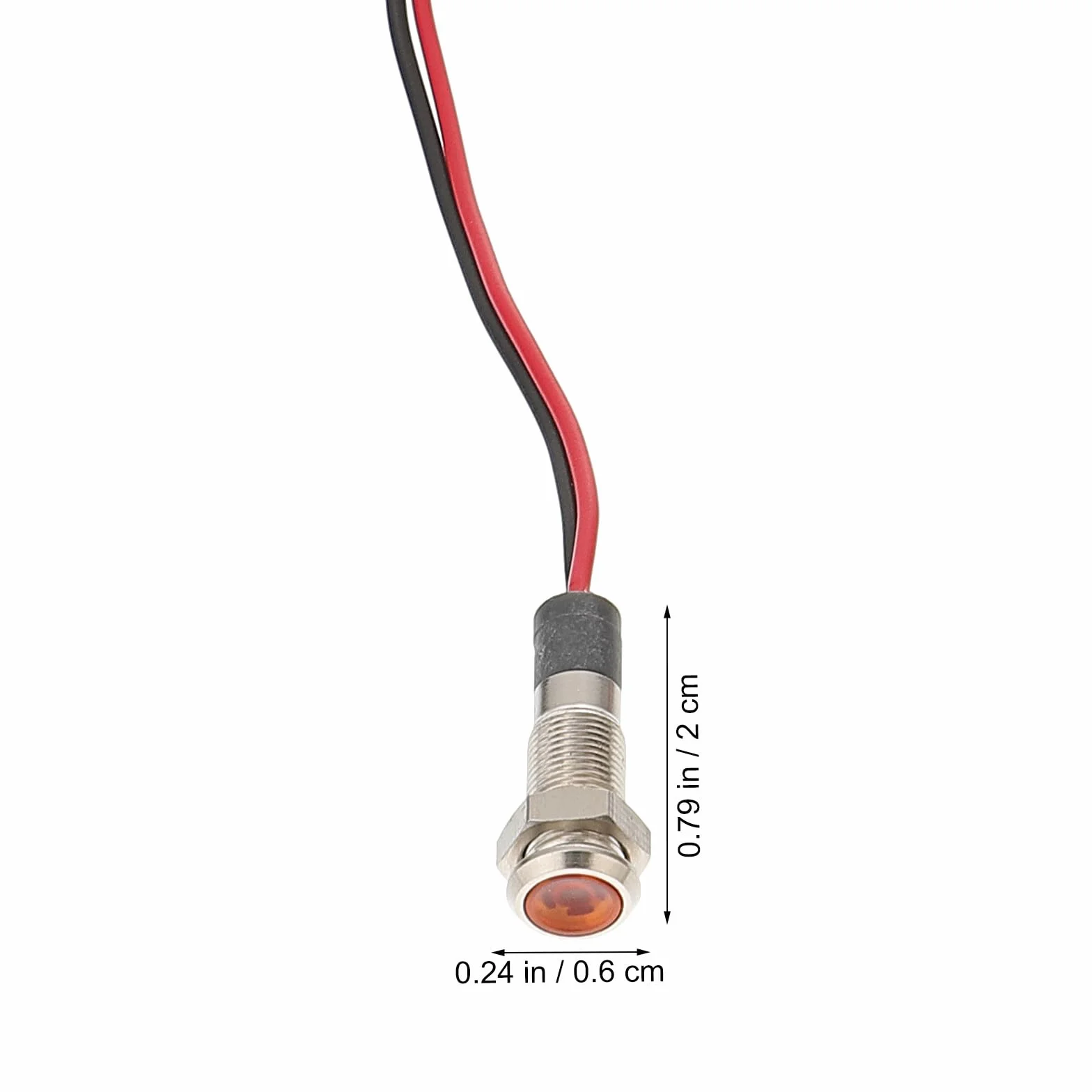 SHINEOFI Lampada di Segnalazione LED 3 Pezzi 12V Cavo Spia Luminosa Cruscotto 6mm Luce Direzionale Auto Barca