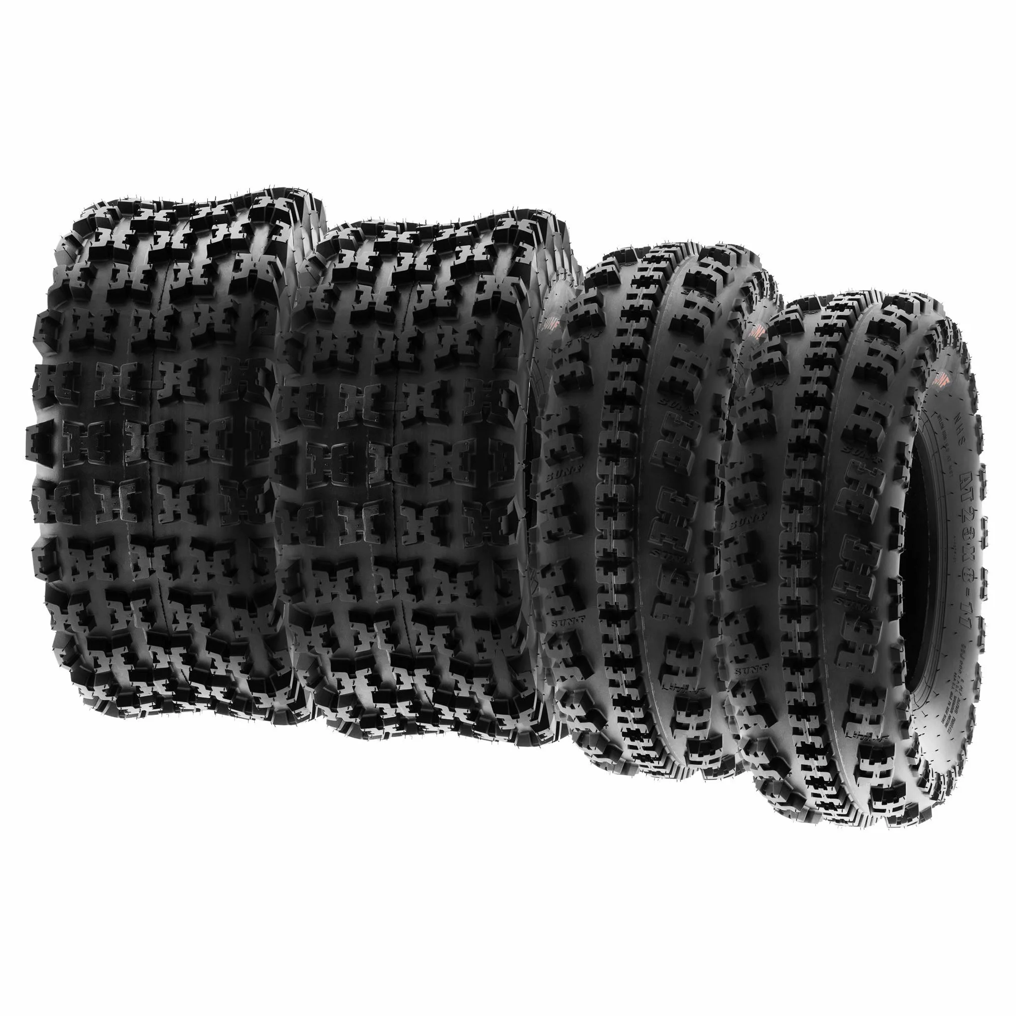 SunF A027 21x7-10 & 20x11-9 Quad ATV UTV Pneumatici, 6PR E4 Mark Tubeless, set di 4