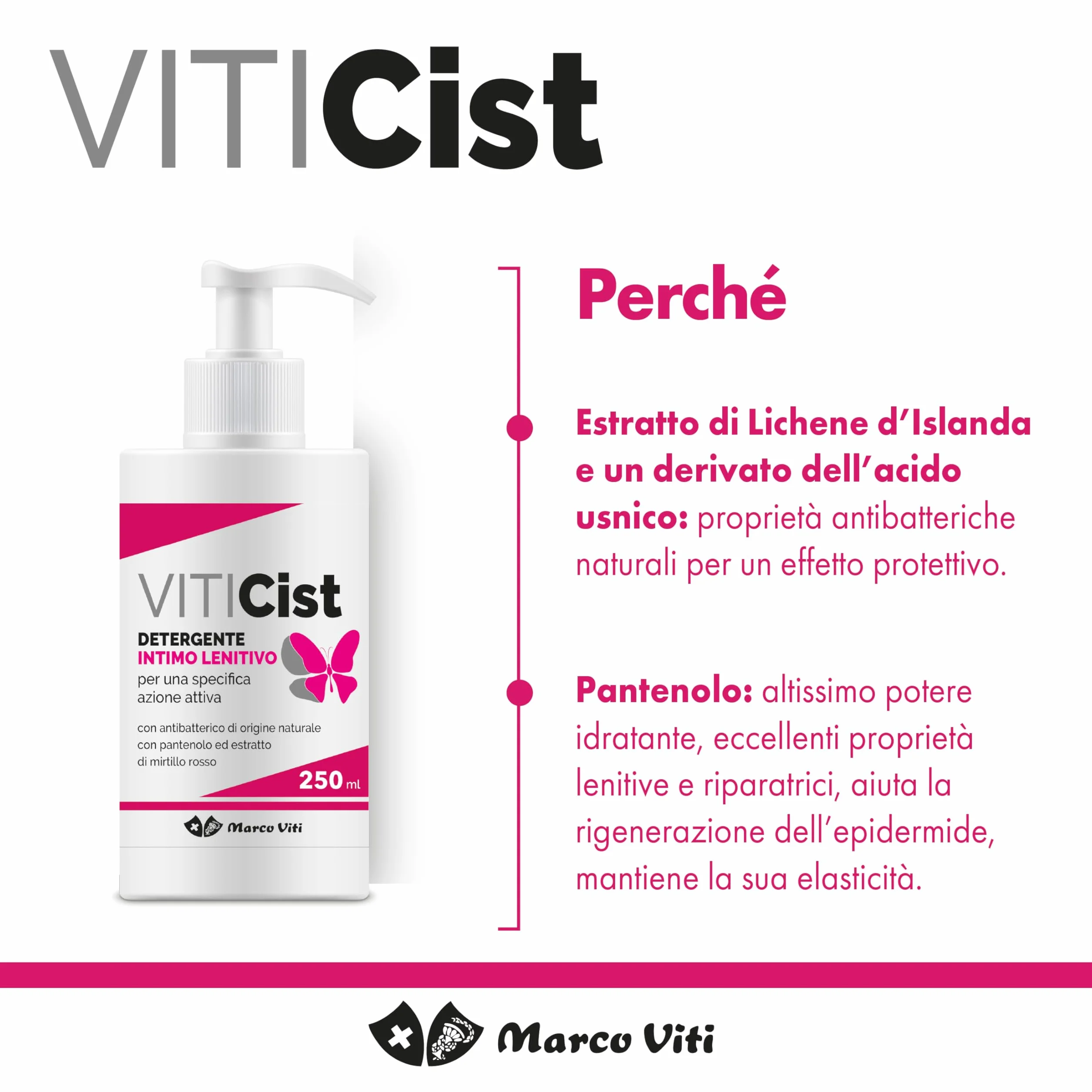Viticist Detergente Intimo Lenitivo con Lichene d’Islanda e Pantenolo 250 ml
