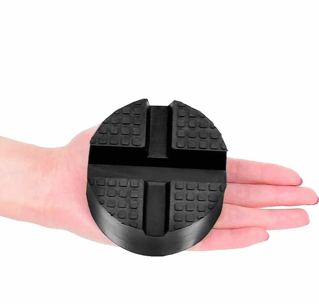 DEDC Jack Pad Adattatore Universale per Martinetto da Pavimento Gomma Nero (2)