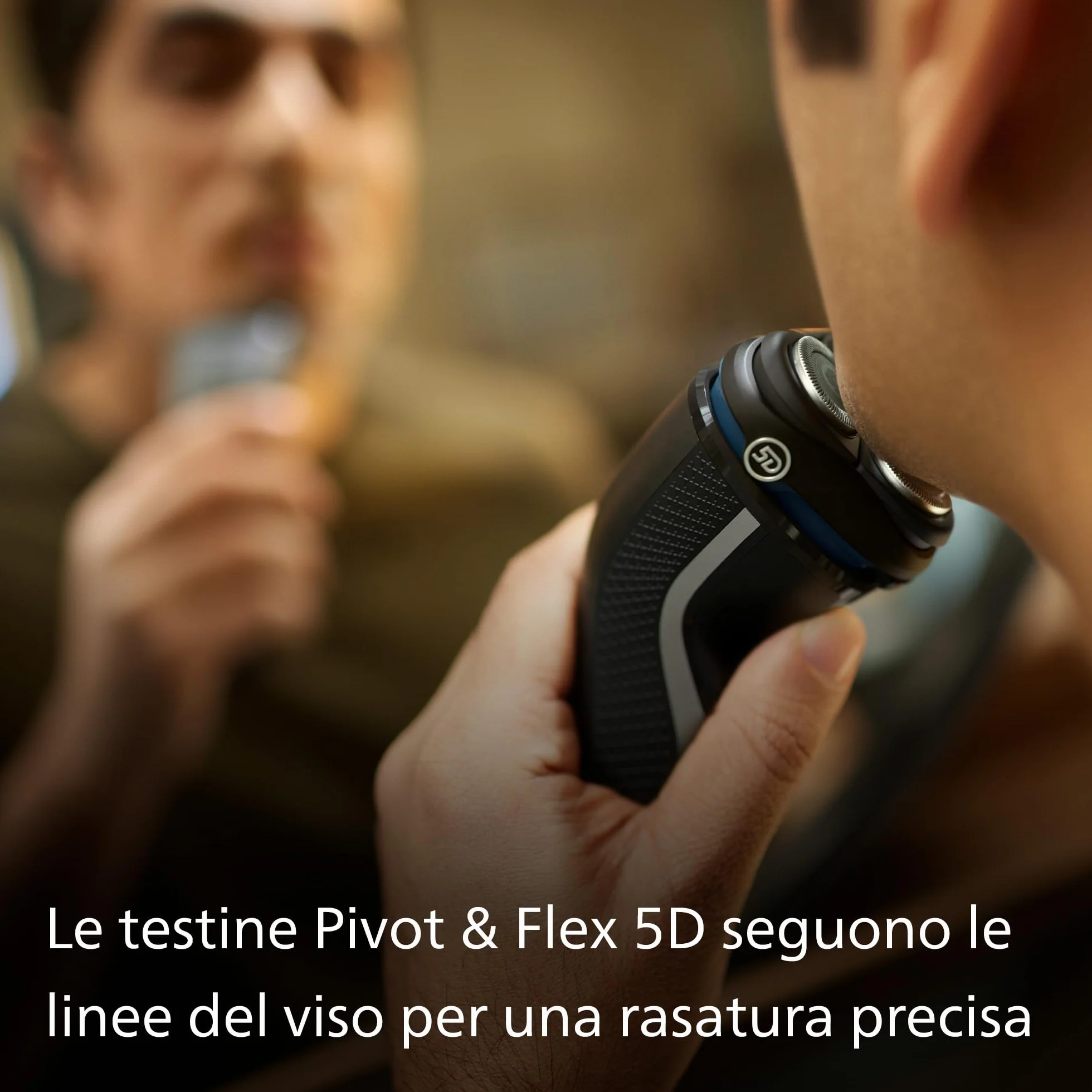 Philips Serie 3000 Rasoio Elettrico Wet & Dry Uomo SkinProtect Deep Black S3241/12