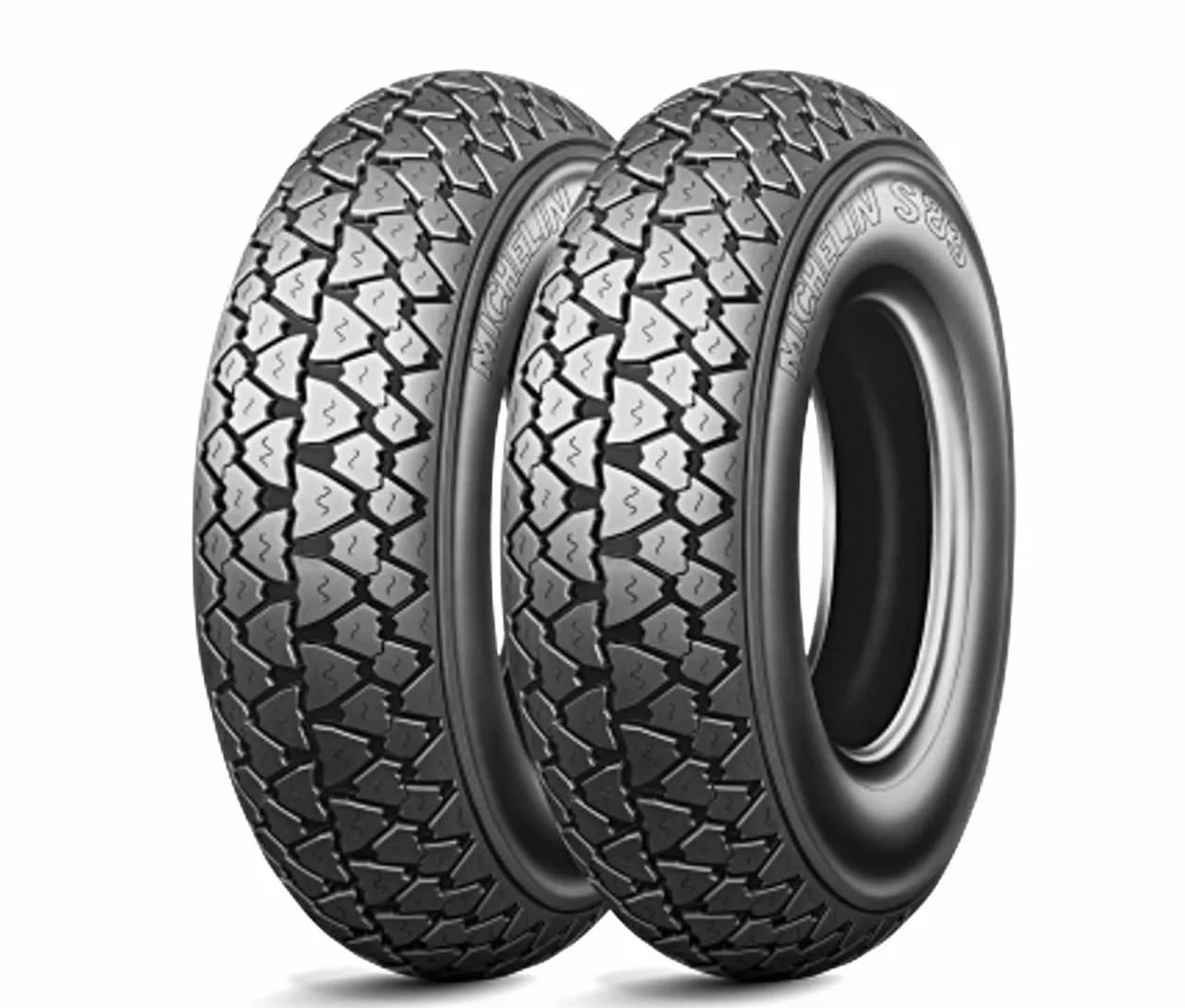 COPPIA 2 PNEUMATICI MICHELIN S83 MISURA 3.00 - 10 42J PER VESPA 50 SPECIAL