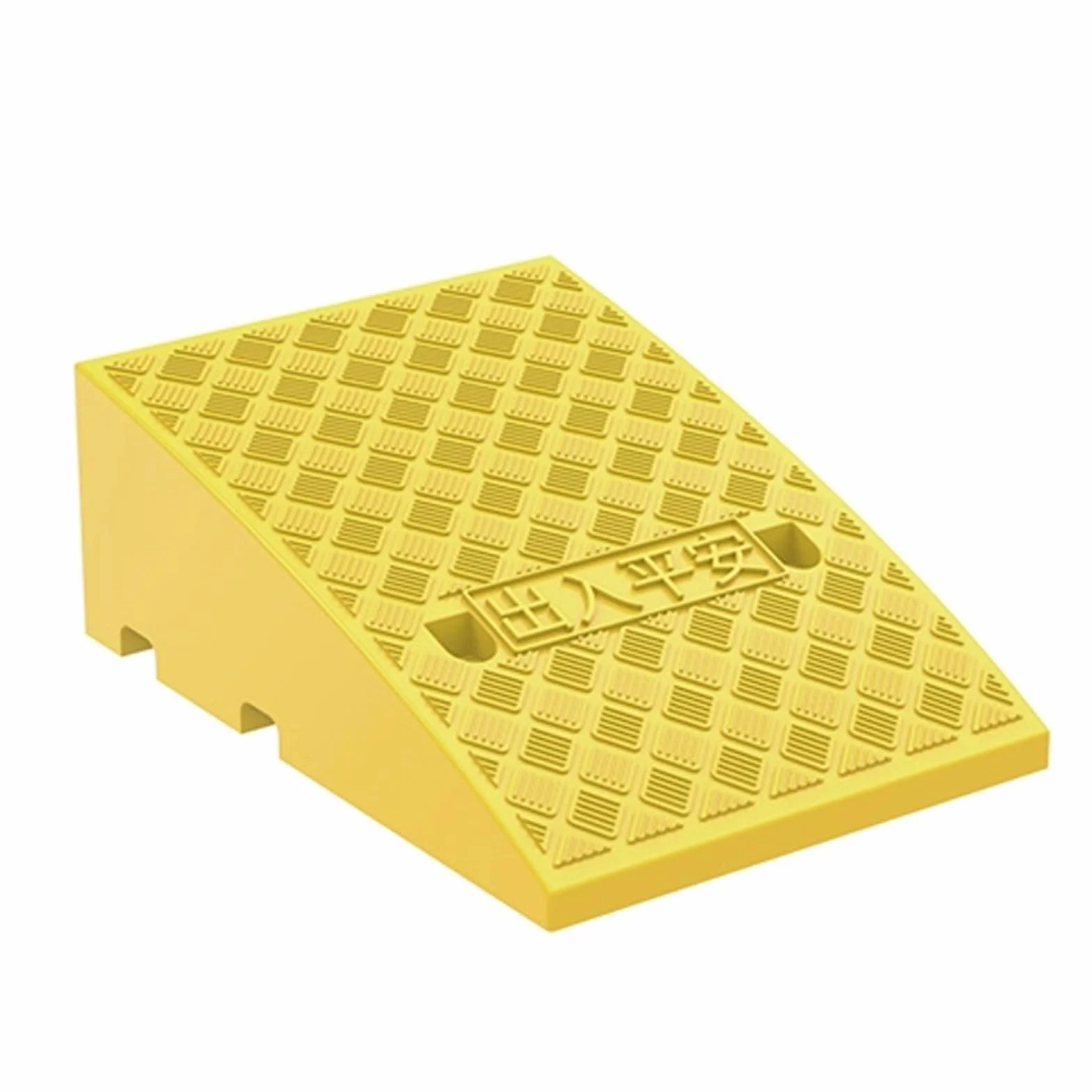 Rampa per Marciapiede in Plastica, Rampa per Soglia Leggera, Rampe per Auto Alte 22 cm, per Auto, Moto, Biciclette(Yellow)