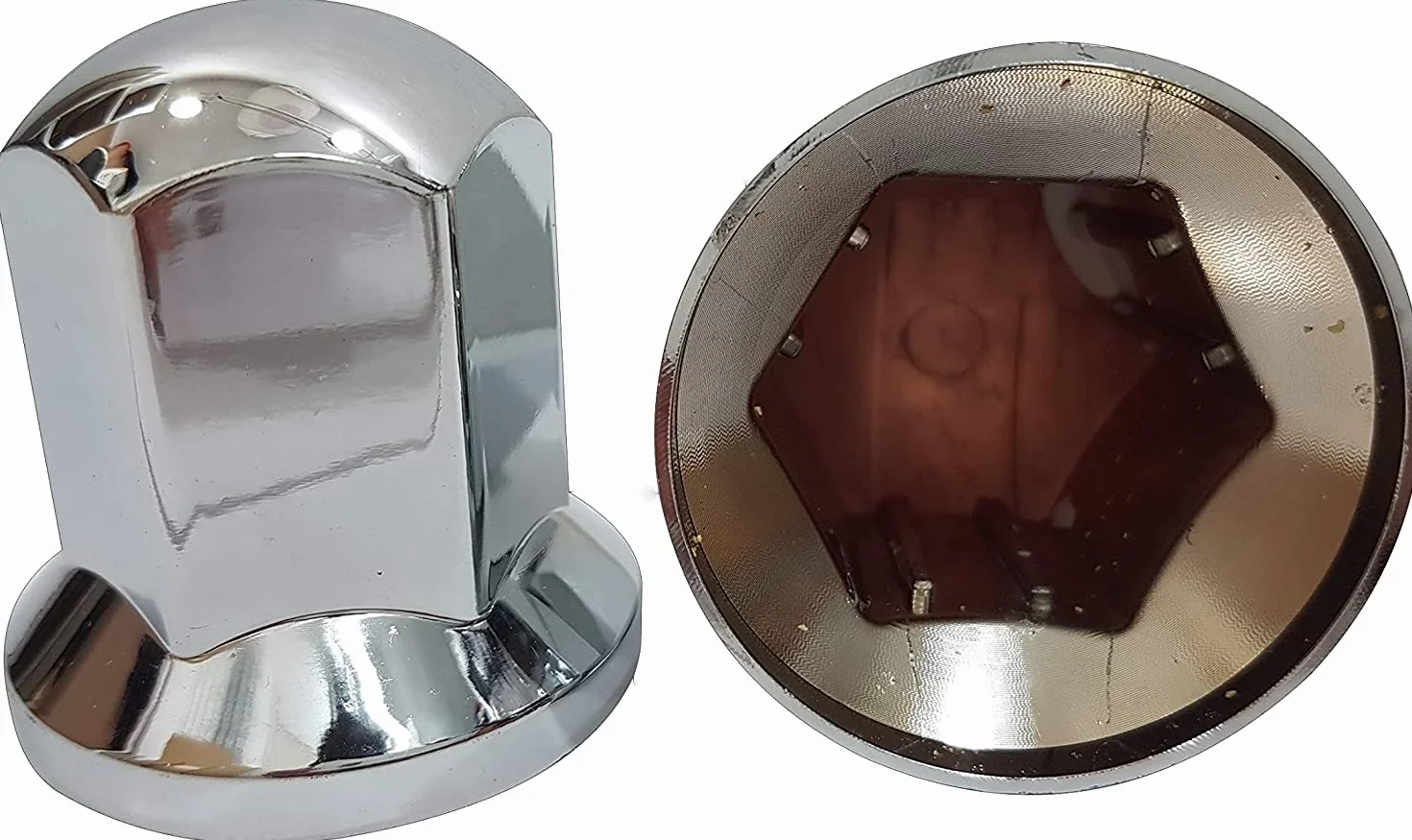 Copribulloni per ruote in plastica cromata LUX 32 mm 60 pezzi