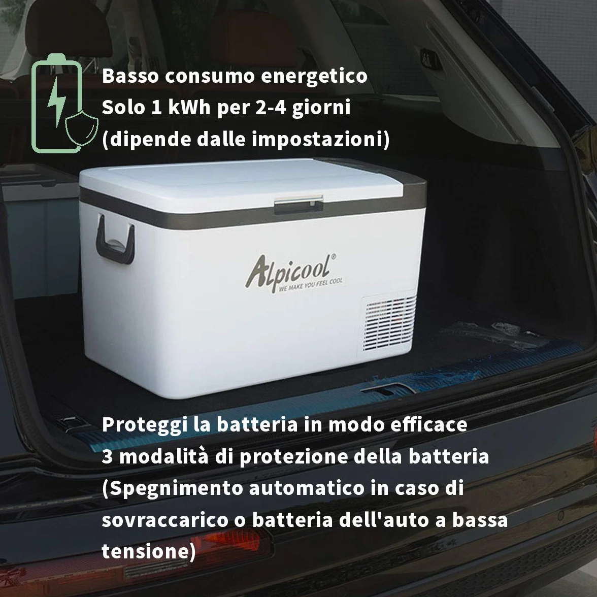 Alpicool K25 Frigorifero per Auto 25 litri 12/24V DC Congelatore Portatile con Schermo Touch LCD