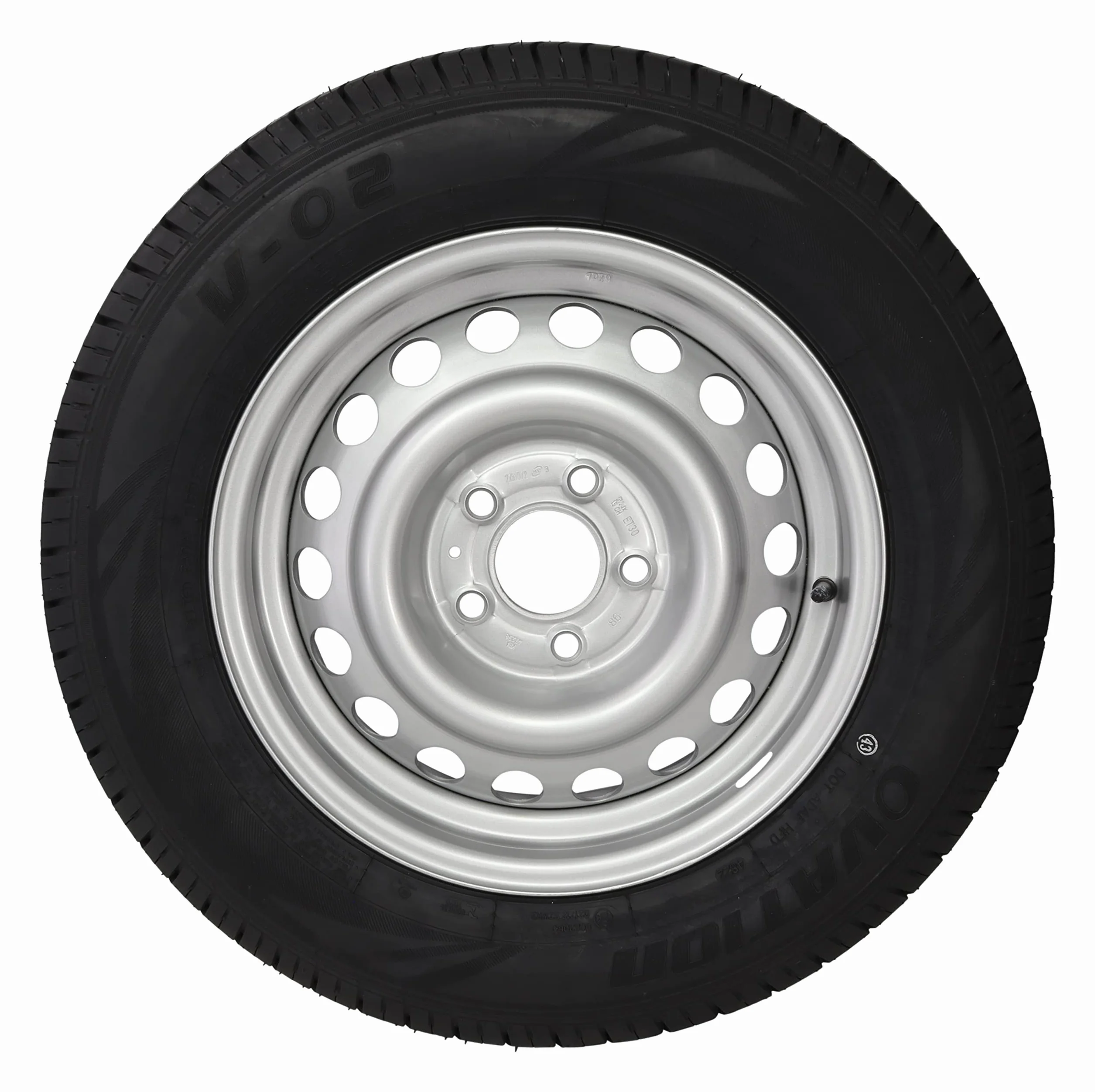 Rimorchio completo per ruota 205/65 R 15 C 112 x 5 5,5 J 850 kg per roulotte Knaus Caravan