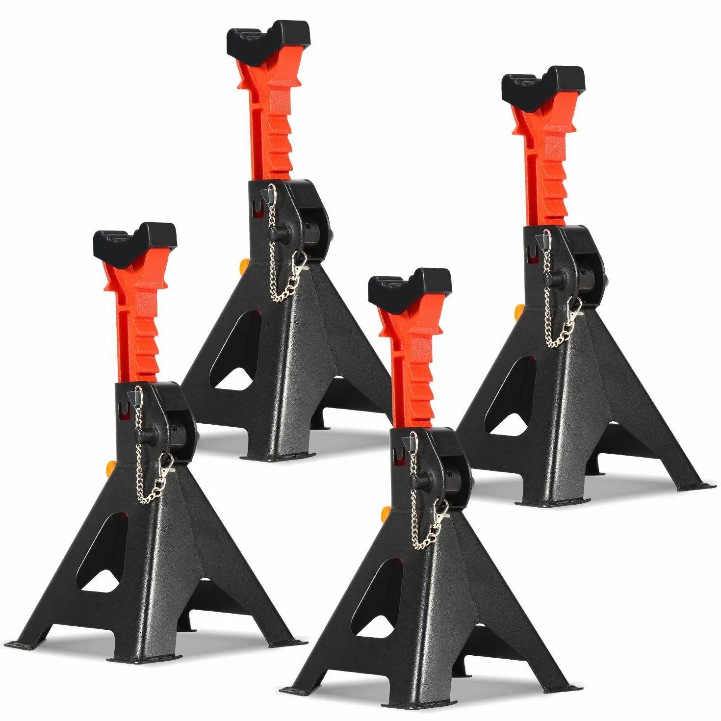 Cavalletto di Sostegno 3T con Fusibile, Supporti per Assale, Altezza Regolabile 285-430 mm