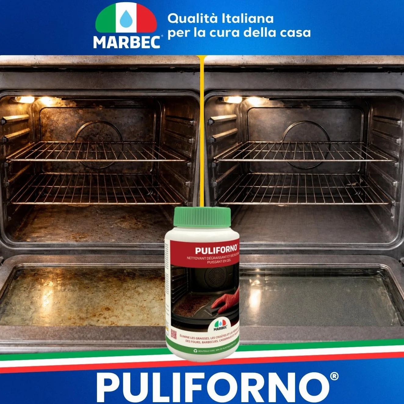 MARBEC PULIFORNO® 1KG Detergente gel disincrostante per forni e barbecue