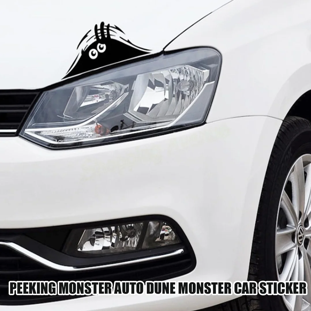 Adesivo Divertente Mostro con Gli Occhi, 4 pezzi Mostro Spia Adesivo per Auto Mostro che Sbircia, Decalcomanie per Decorazione Auto, autoadesiva Decalcomanie Autoadesivo per l'automobile