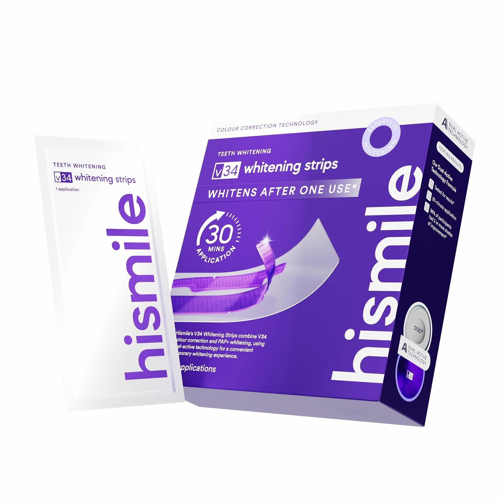 Hismile V34 Strisce Sbiancanti, Sbiancamento dei Denti, 14 Pezzi