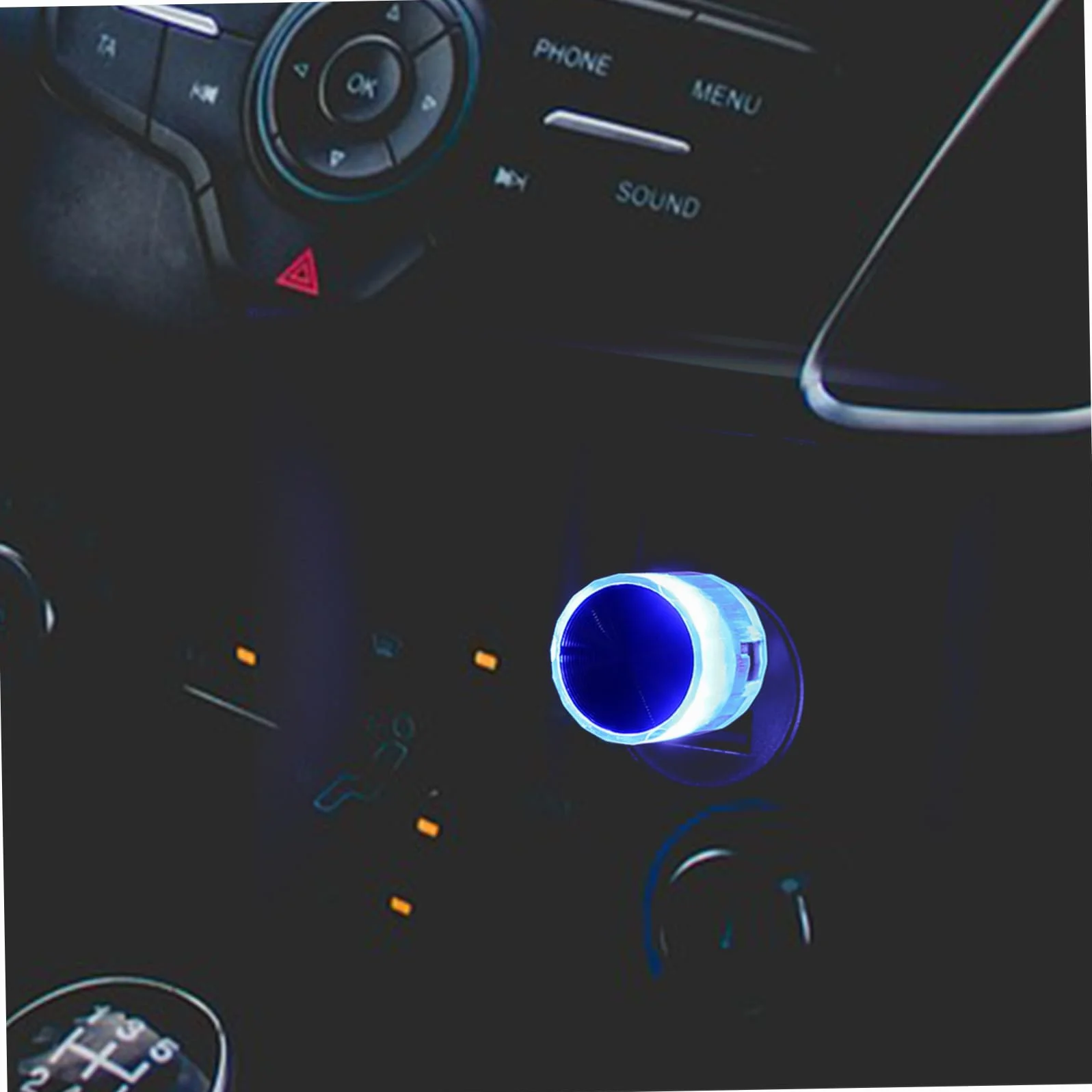 Lampada Decorativa Blu USB per Interni Auto Illuminazione a LED Atmosfera Elegante Romantica