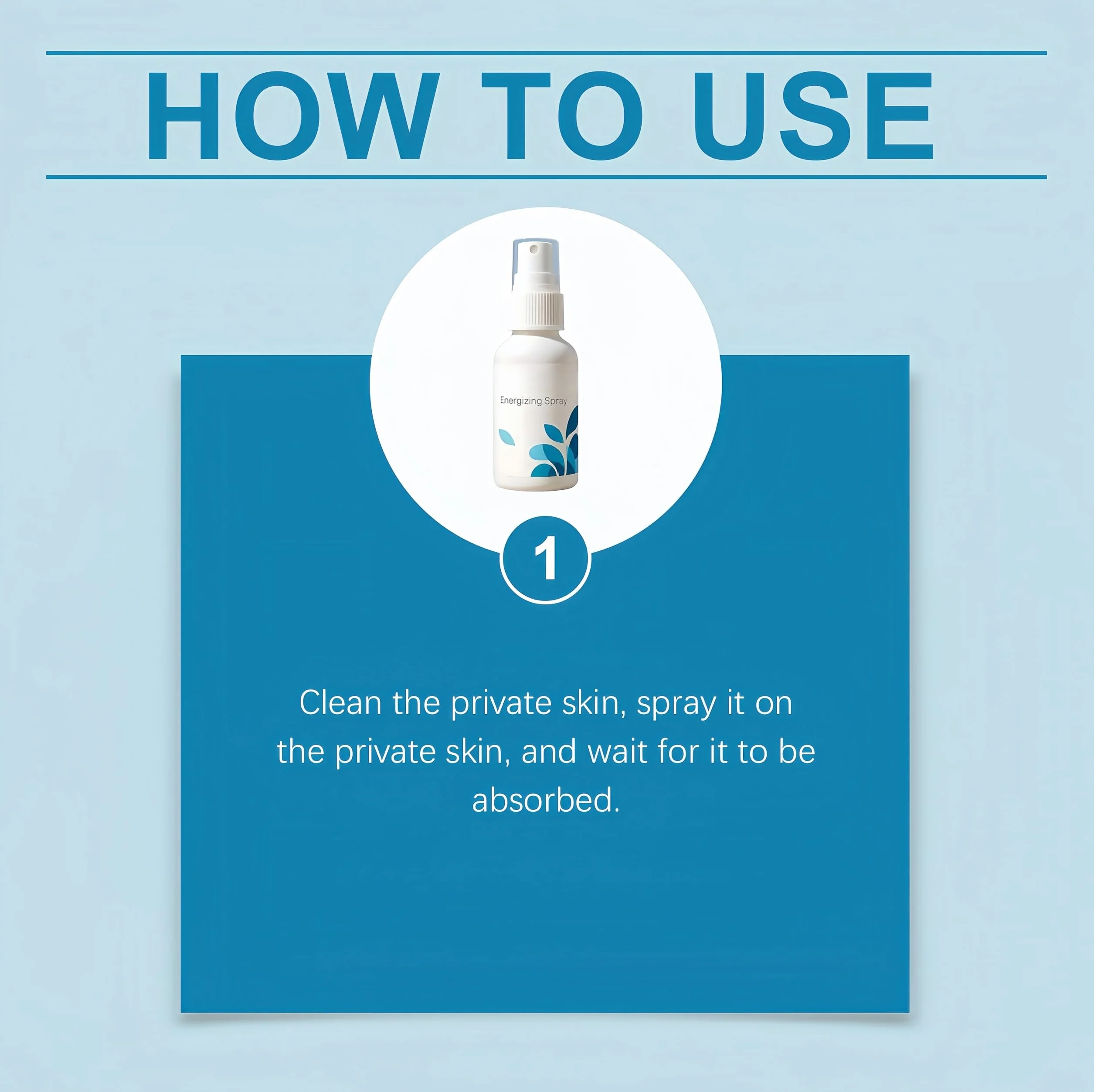 Spray Ritardante per Uomo, Energizzante Vigore Maschile (1 Pezzo)