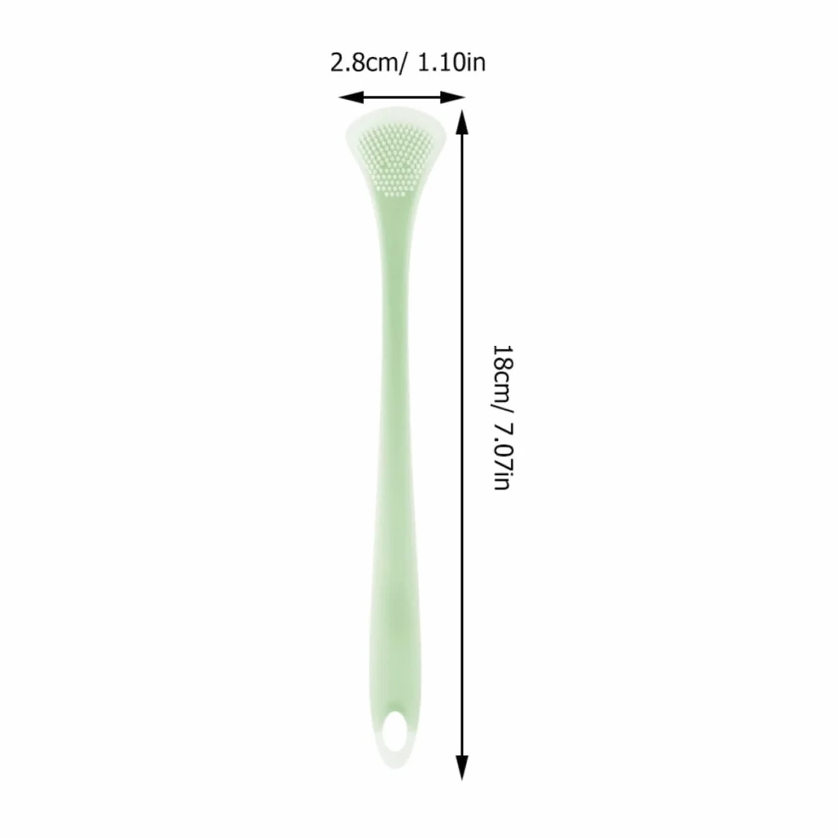 Raschietto Pulisci Lingua in Silicone e Nylon 2 Pezzi per Adulti Strumenti per Pulizia Linguale