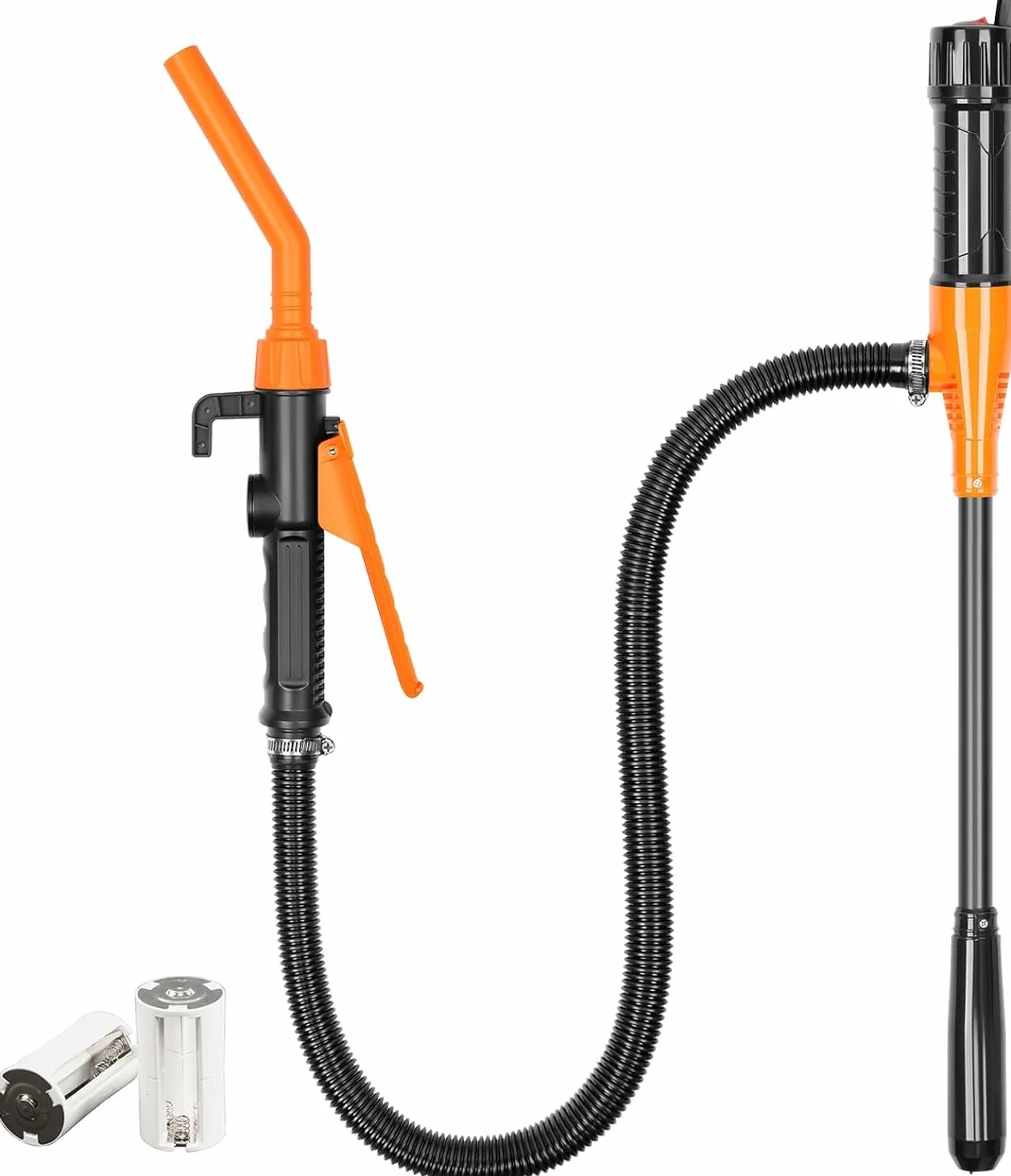 Pompa di trasferimento del carburante a batteria alimentata,Pompe di trasferimento a batteria con ugello di arresto rapido,Pompa di trasferimento acqua e carburante per benzina, gasolio, gas, acqua