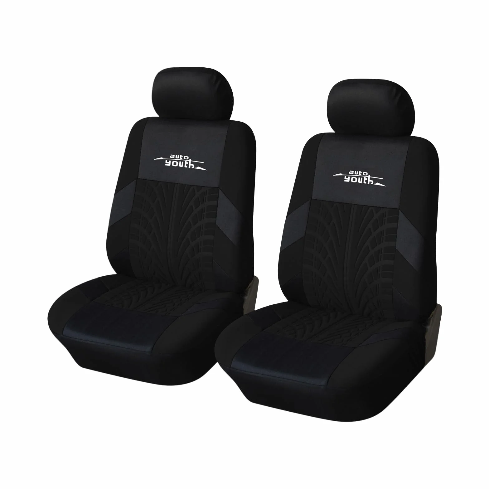 AUTOYOUTH Copri Sedili Auto Universali, Compatibile con Airbag Laterale, Nero