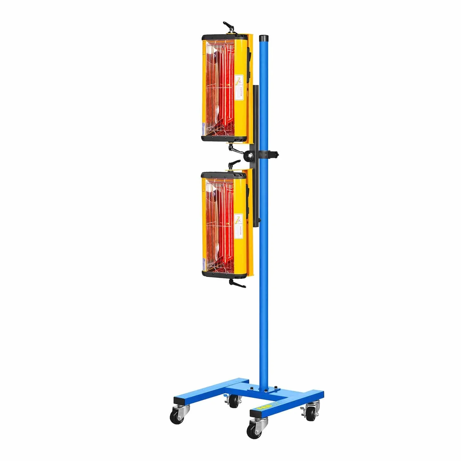 MSW IR-DRYER2000.2 Lampada Infrarossi per Carrozzeria Lampada per Carrozzeria (2200 W, 2 Pannelli, 40–100 °C, Superficie di Asciugamento 800 x 800 mm, Altezza Massima 213,5 cm, Timer 1–60 min)