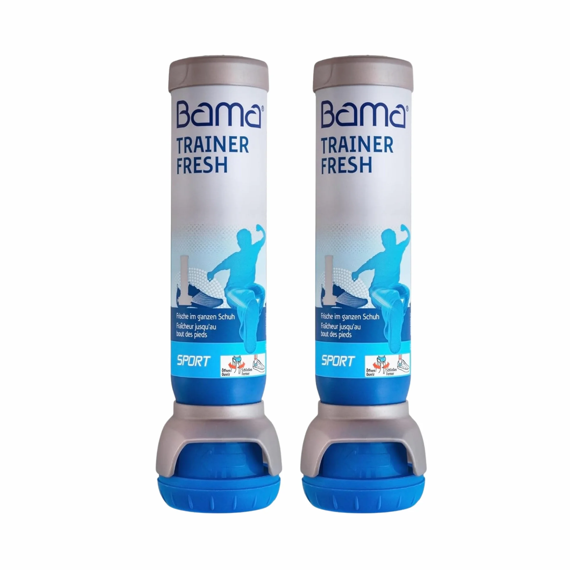 BAMA Spray Deodorante per Scarpe 2x100 ml Neutralizza Odori Igiene e Freschezza