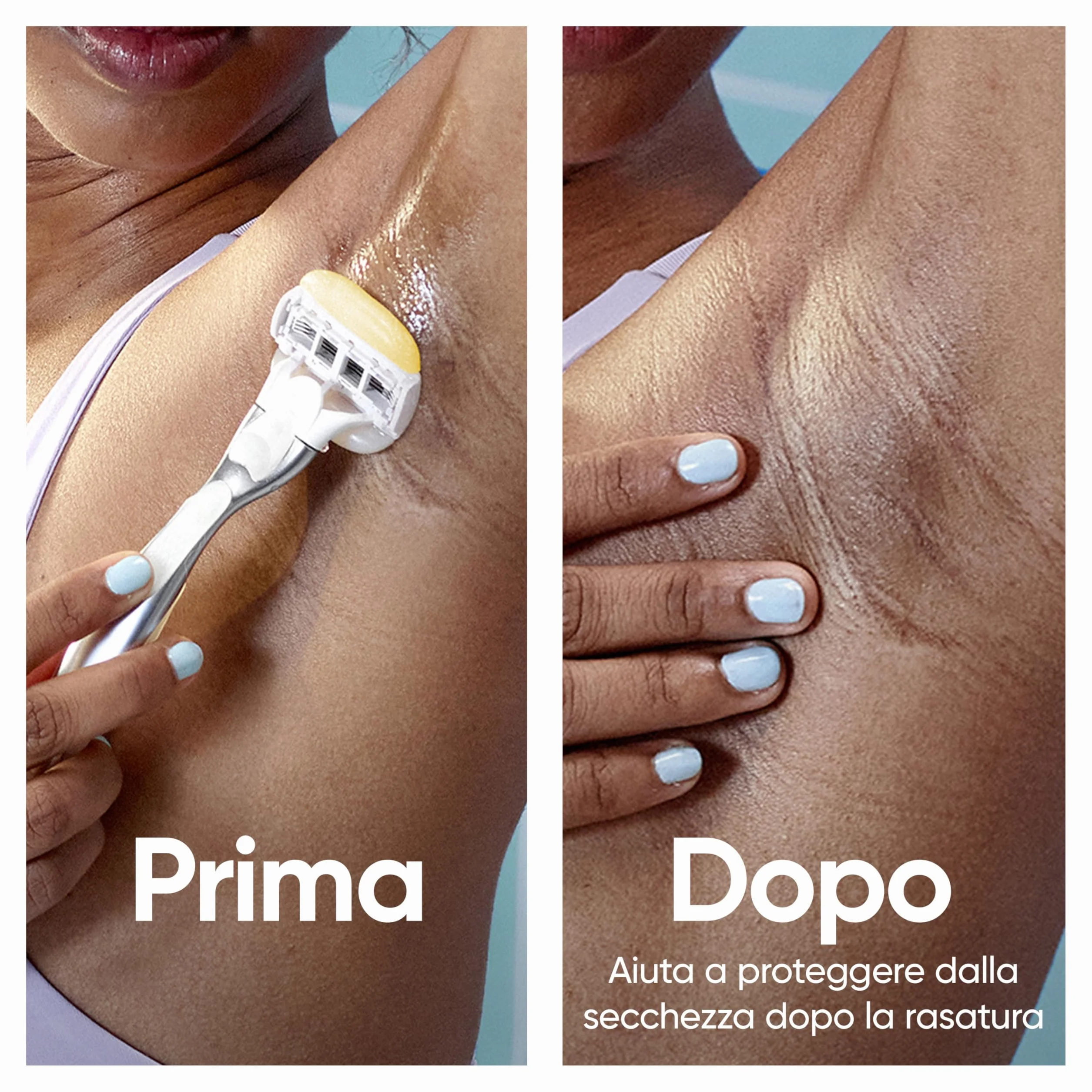 Gillette Venus Pro Comfortglide Rasoio da Donna al Profumo di Cocco 2 Lamette di Ricambio Manico in Metallo Riutilizzabile Gancio per Doccia