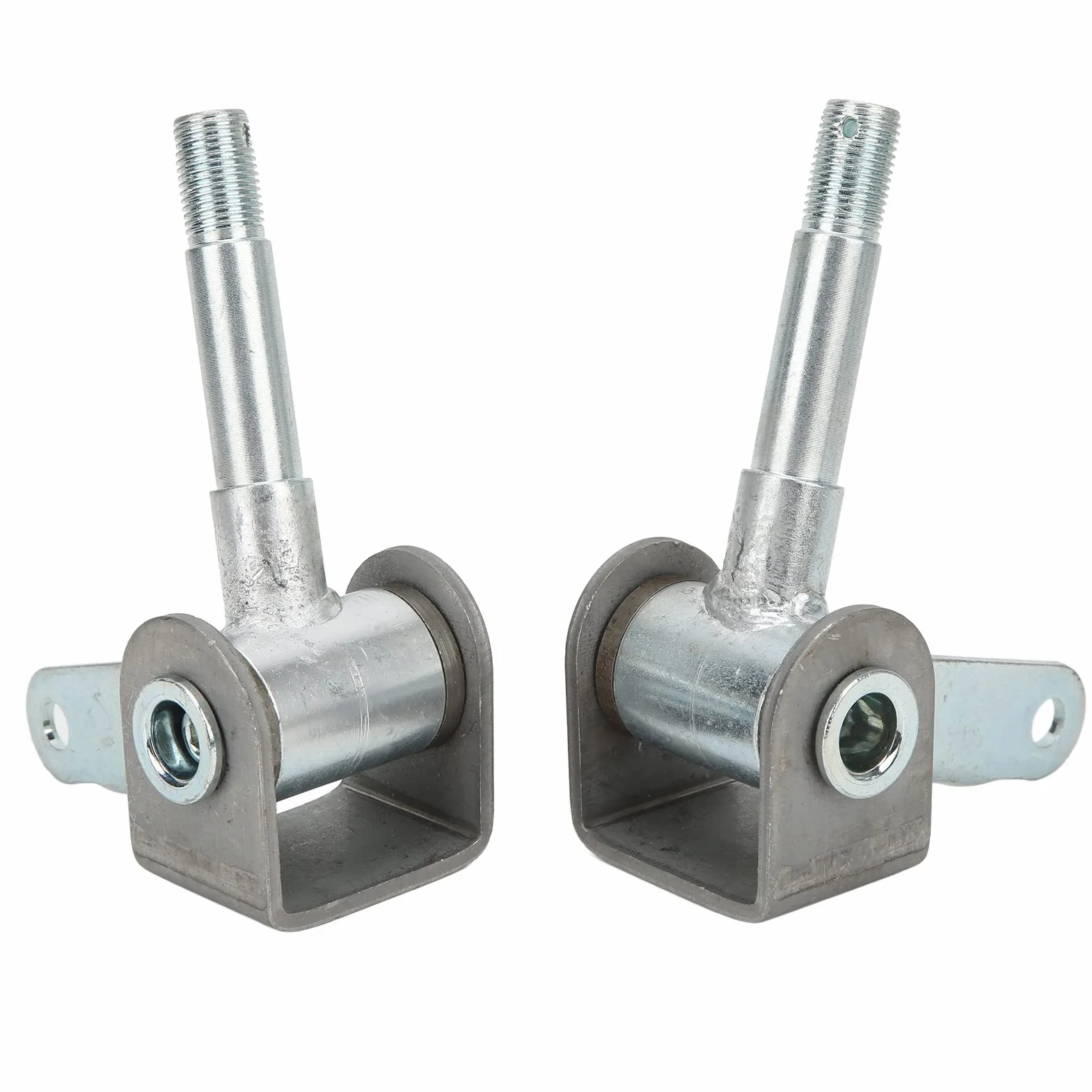 Mandrini Set Anteriore E Kit Mozzo Asse Fuso A Snodo 5/8 Puntone Ruota 4.5inx5/8in 2 Pezzi Destra Sinistra Staffa In Lega Di Acciaio Per Go Kart