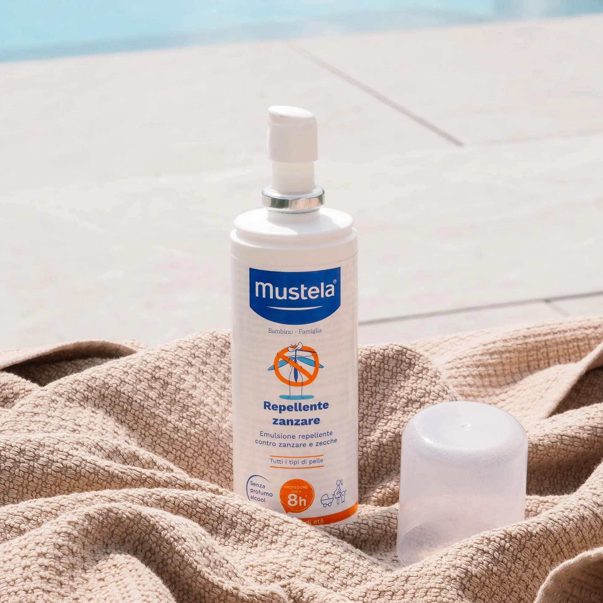 Mustella Repellente Zanzare Viso e Corpo 100ml Neonati 2 Mesi Bambini Famiglia Gravidanza