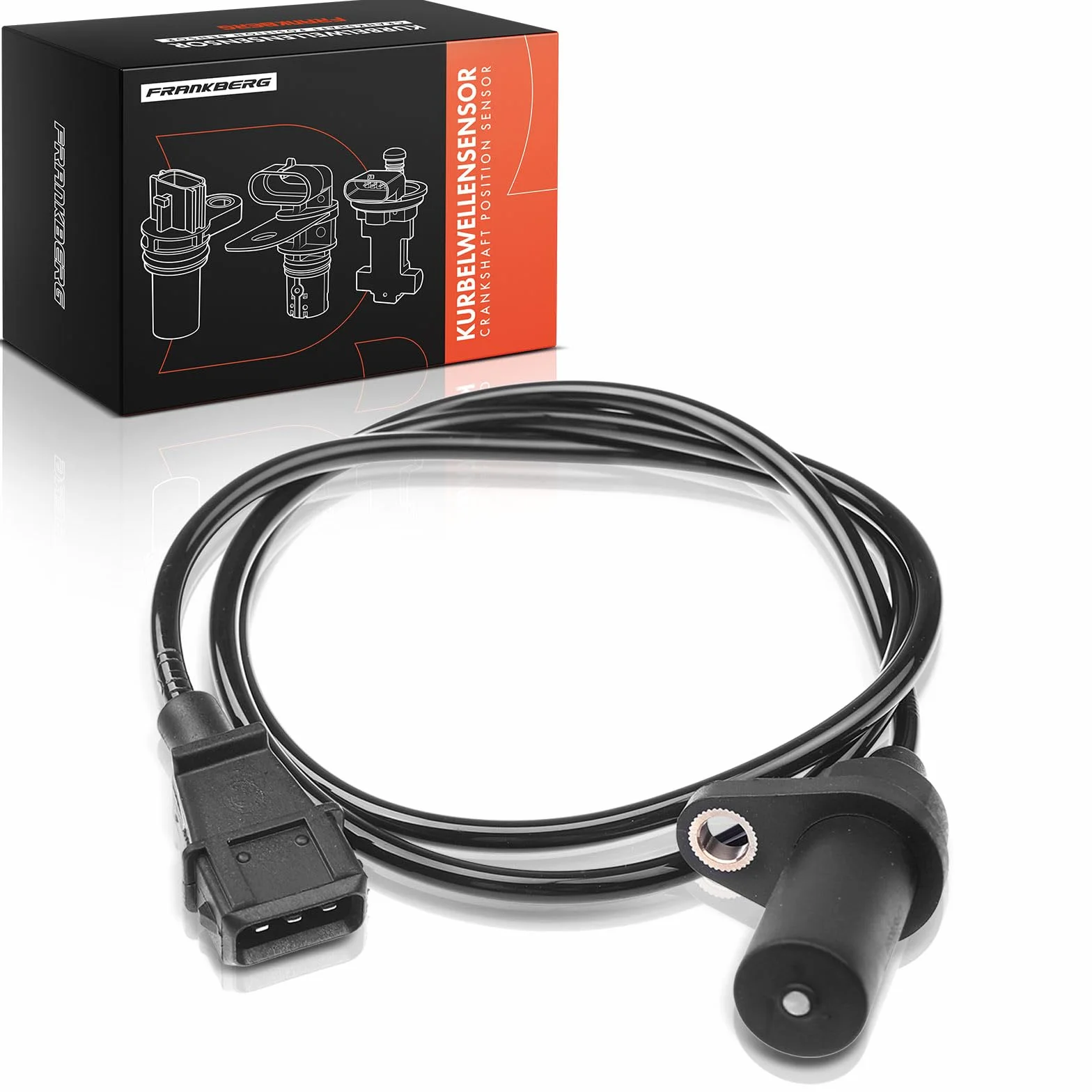 Frankberg Posizione dell'albero Motore Sensore dell'albero Motore 3-Poli Compatibile con Seicento/600 187 1.1 1998-2010 Replace# 46778331,55189514