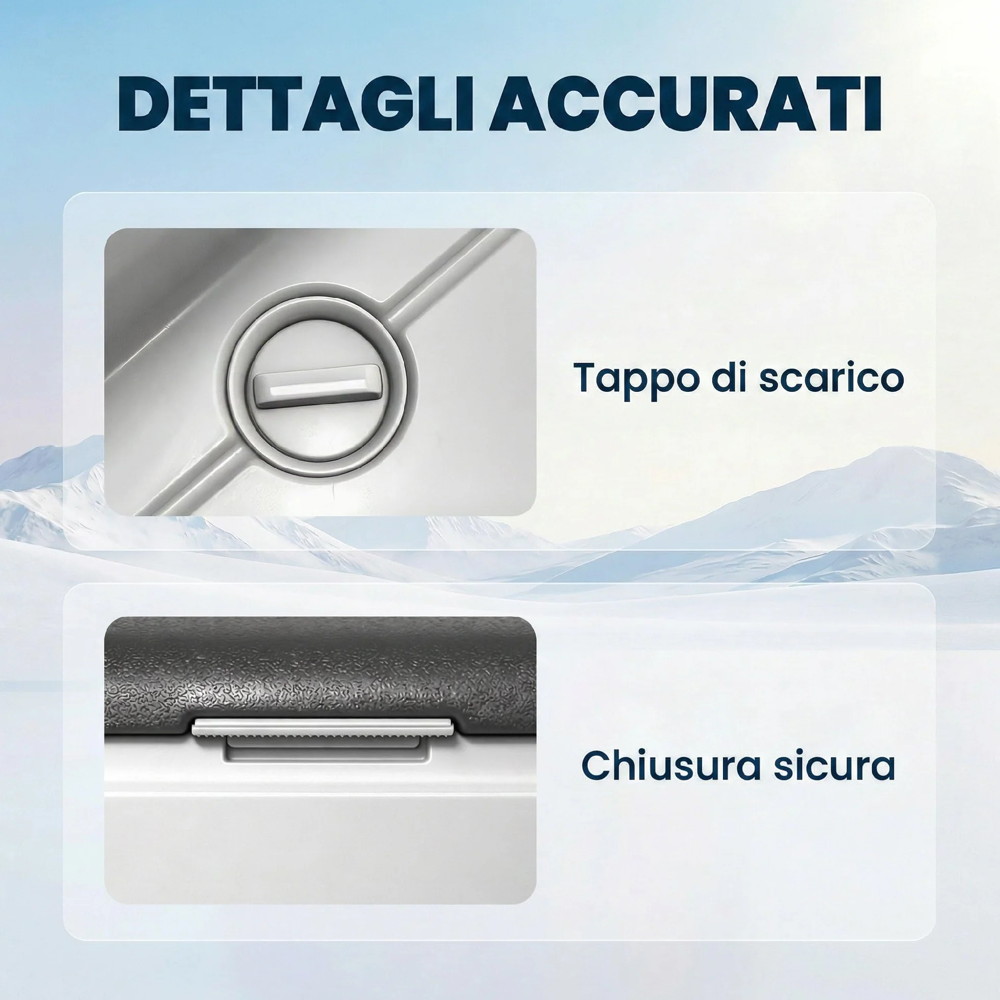 Outsunny Frigorifero Portatile per Auto 50L a Doppia Zona con Compressore, Frigo Elettrico Anti-Shock, APP Bluetooth, Ruote, Maniglia Pieghevole, 12V/240V, -20°C a 20°C, per Campeggio Camion Barca