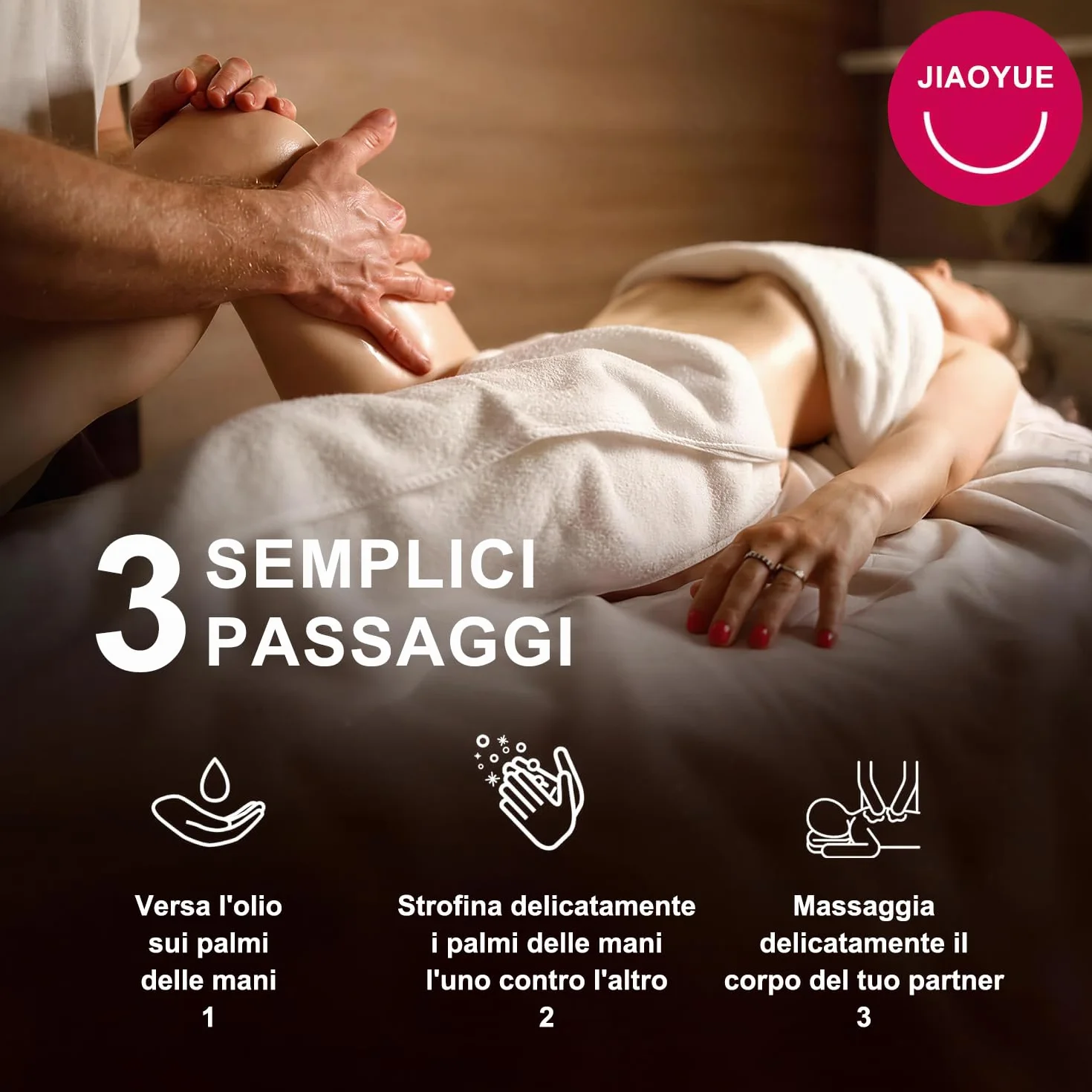 Olio da massaggio erotico al cocco 30 ml