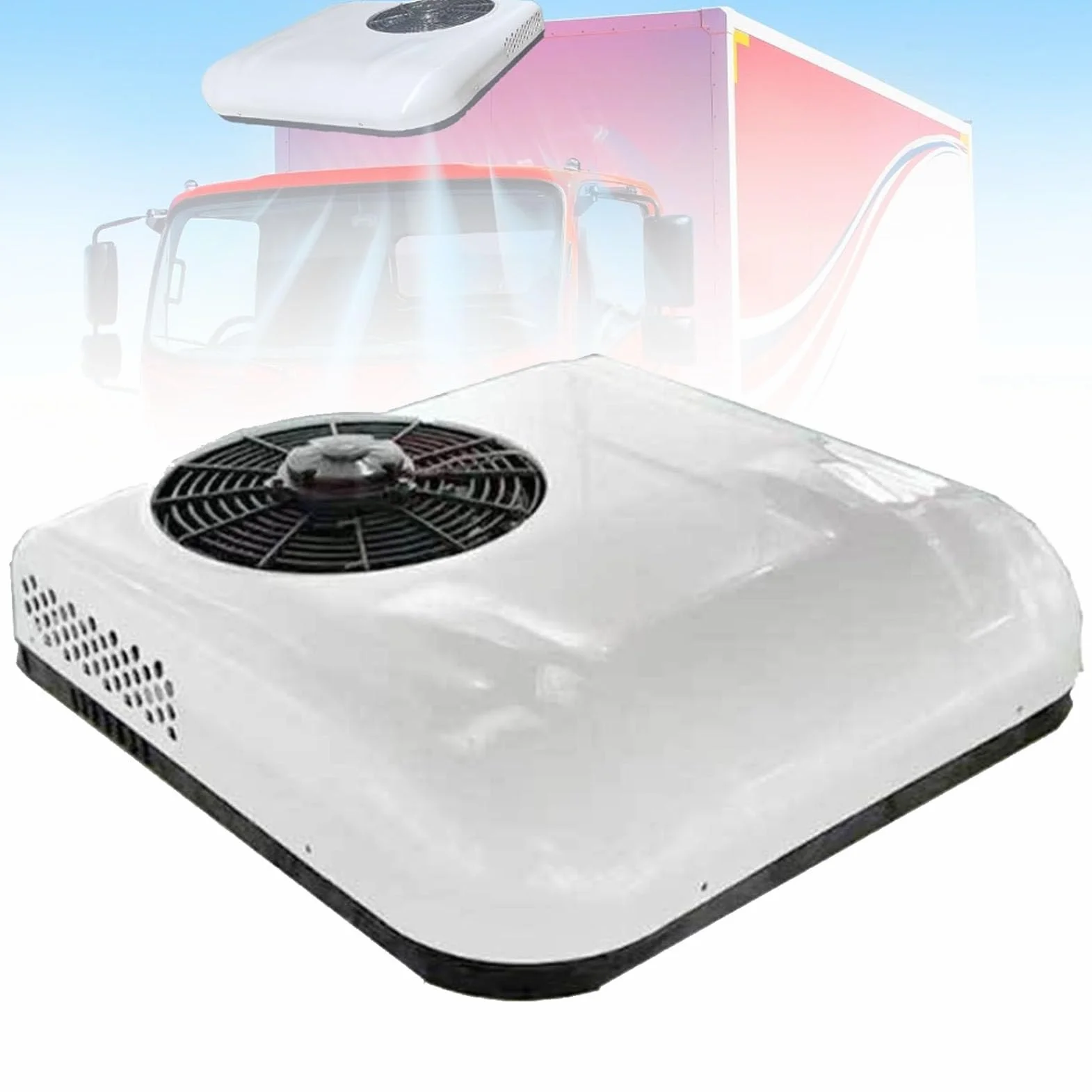 Condizionatore d'Aria RV Tetto 12V/24V Parcheggio per Camper Van Bus Camion