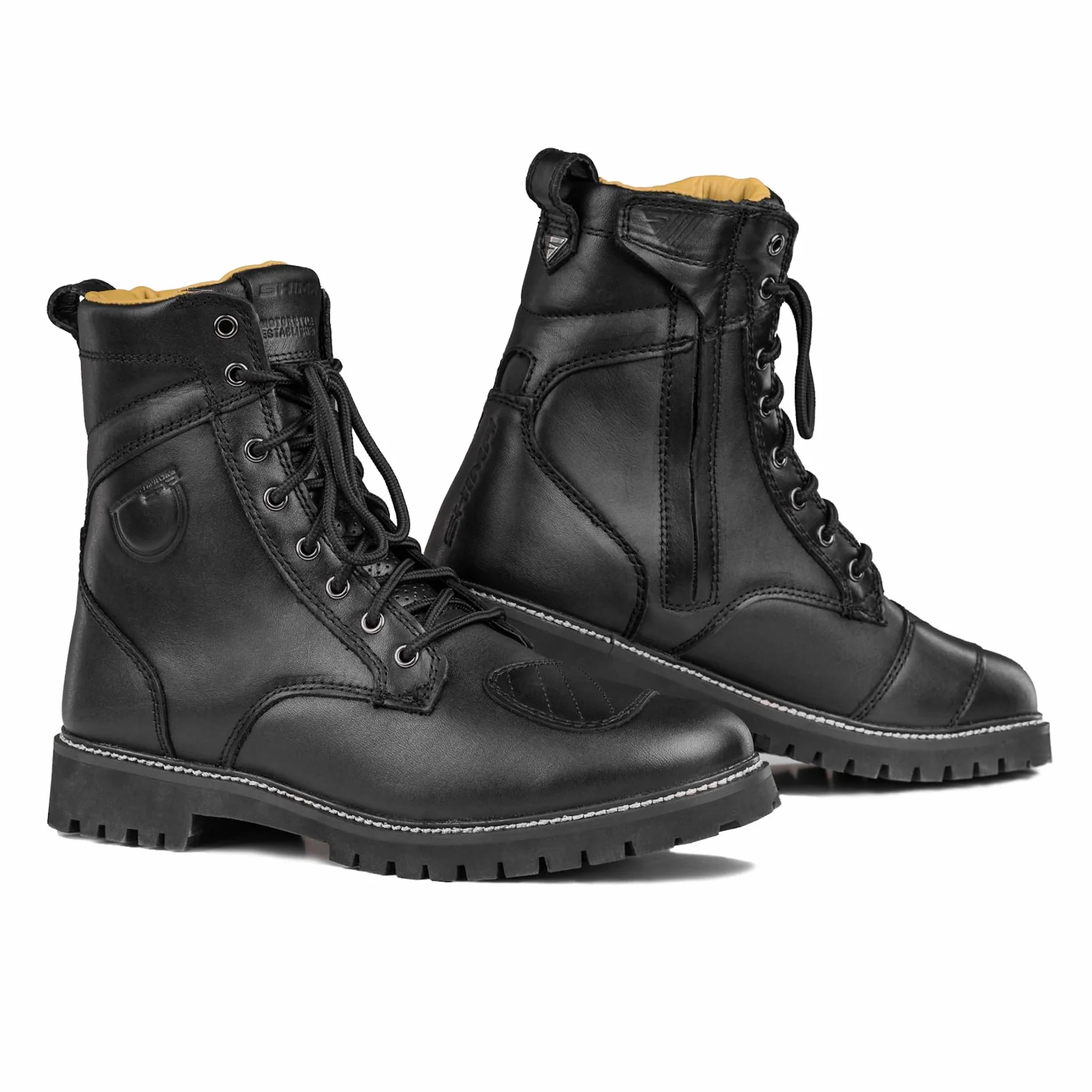 SHIMA Thomson Lady, Scarpe Moto Donna | Rinforzate Stivali Moto Donna in Pelle, Supporto alla Caviglia, Suola Antiscivolo, Impugnatura del Cambio