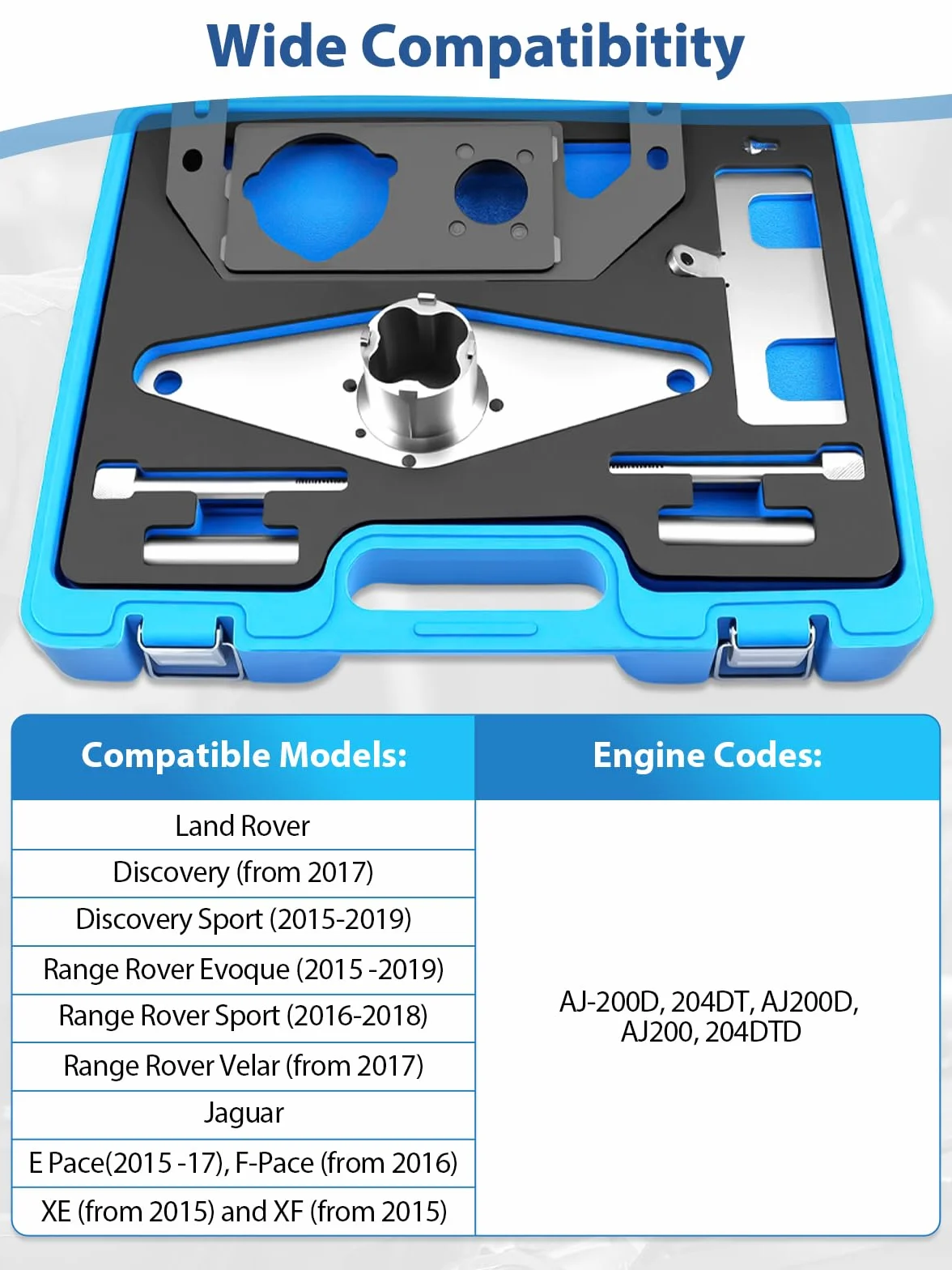 Attrezzo di regolazione motore compatibile Land Rover Jaguar 2.0T 2.0 Diesel JLR-303-1625