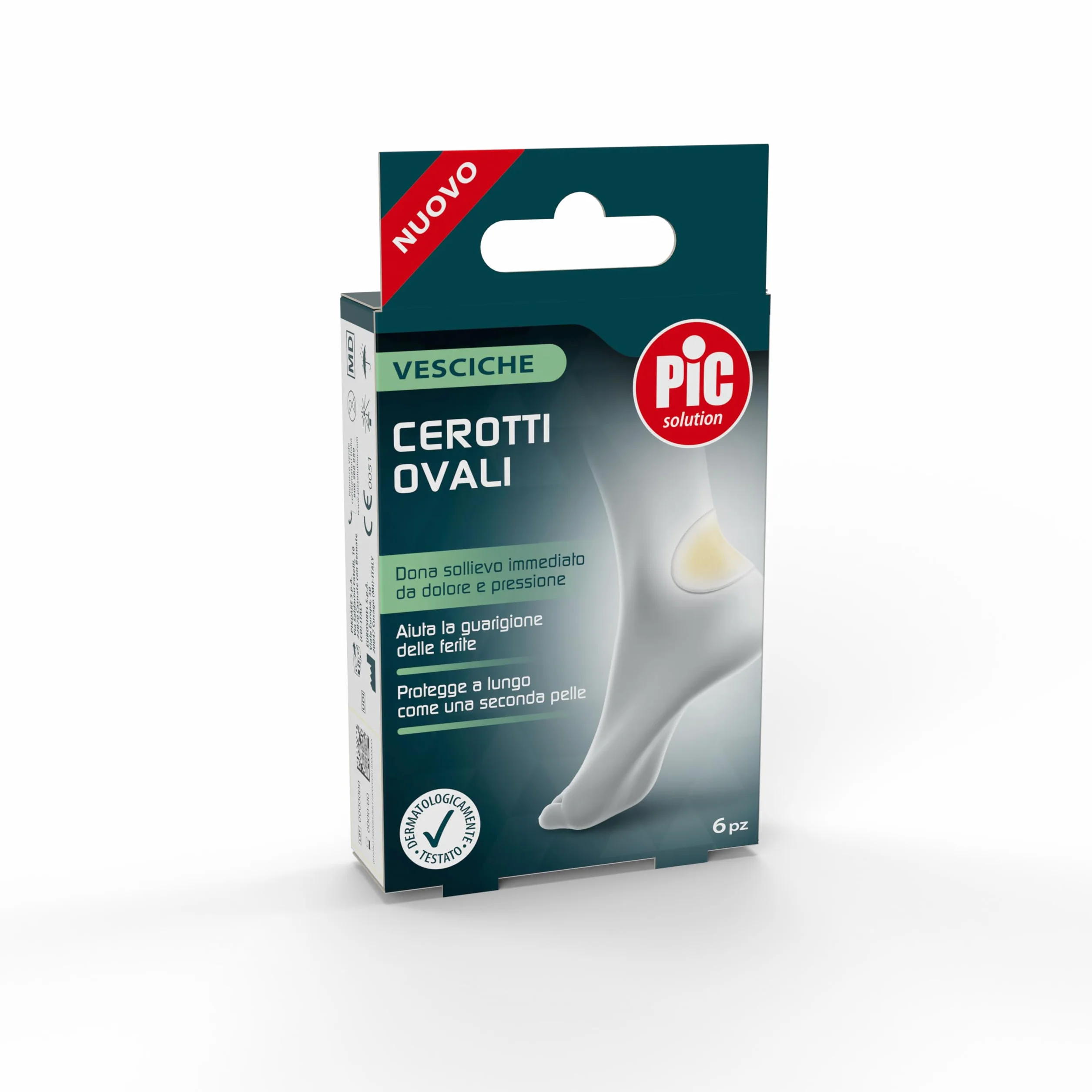 Pic Solution cerotti ovali per vesciche 44 x 69 mm 6 pezzi