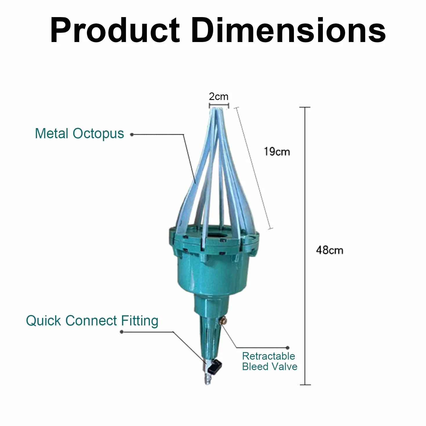Divaricatore Pneumatico Universale per Giunti CV 20-120 mm Per Riparazione Assali Auto