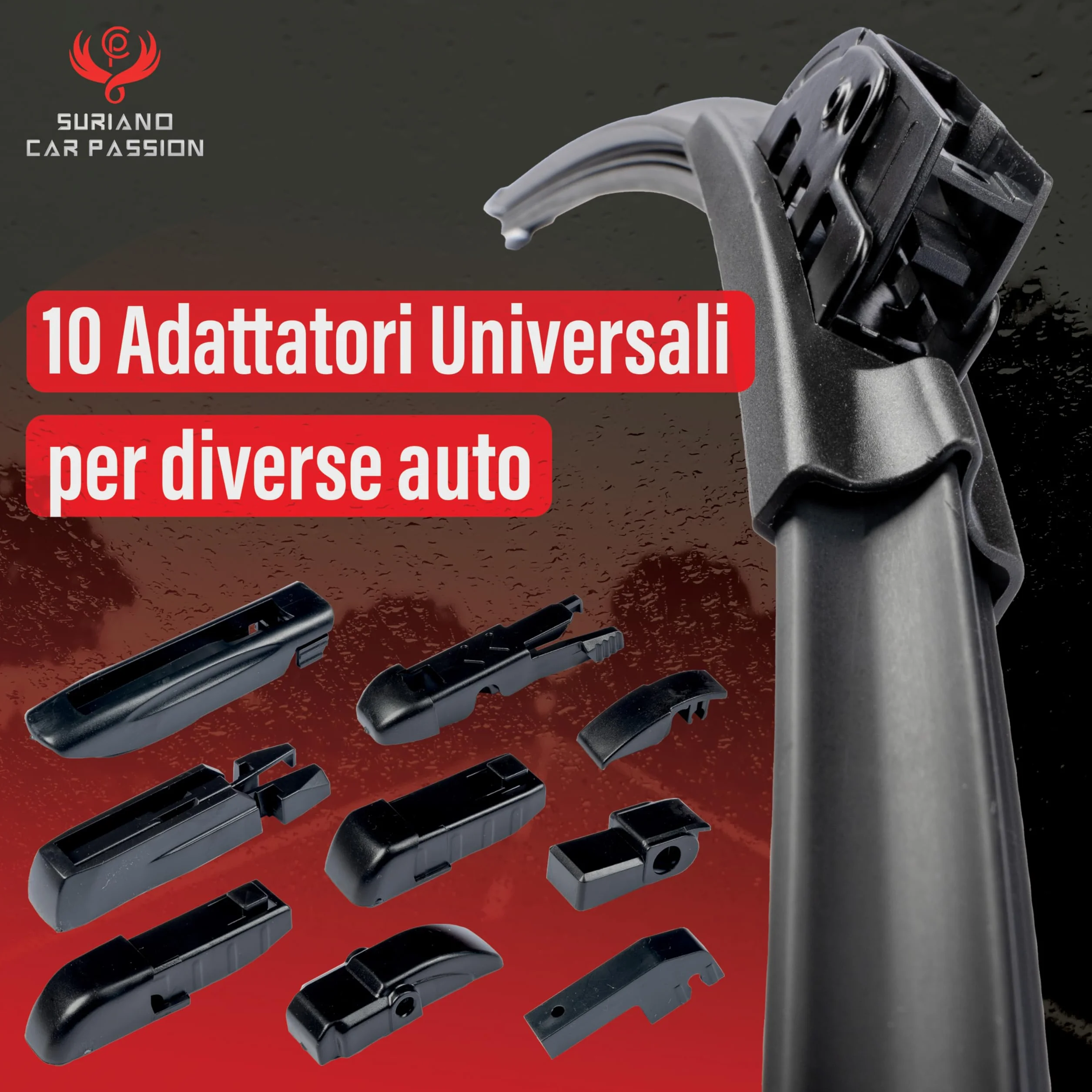 Coppia Spazzole Tergicristallo Compatibili FIAT 500 2007+ 500 ABARTH 60 35 cm Aero Flat