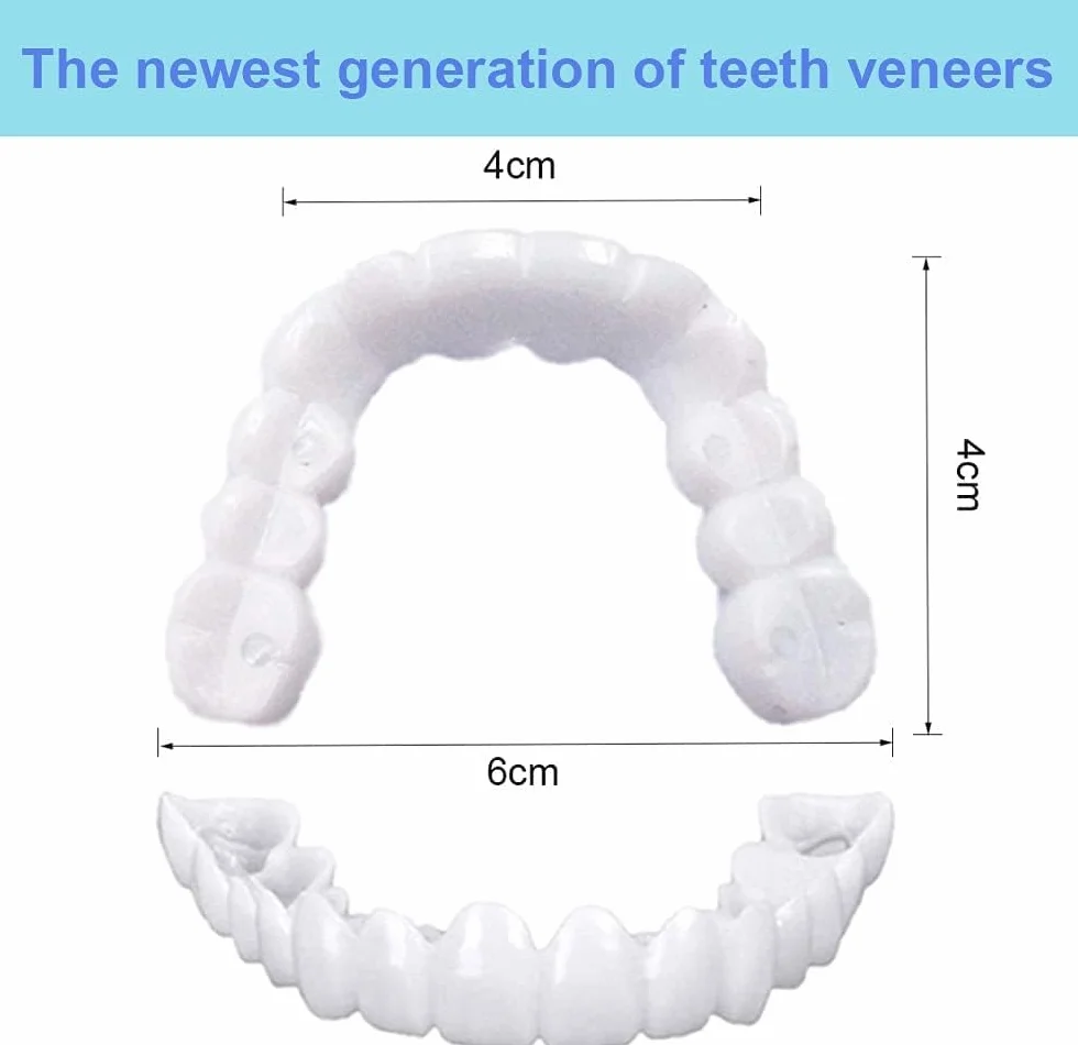 Protesi Dentarie Temporanee a Clip per Denti Mancanti Storti Macchiati