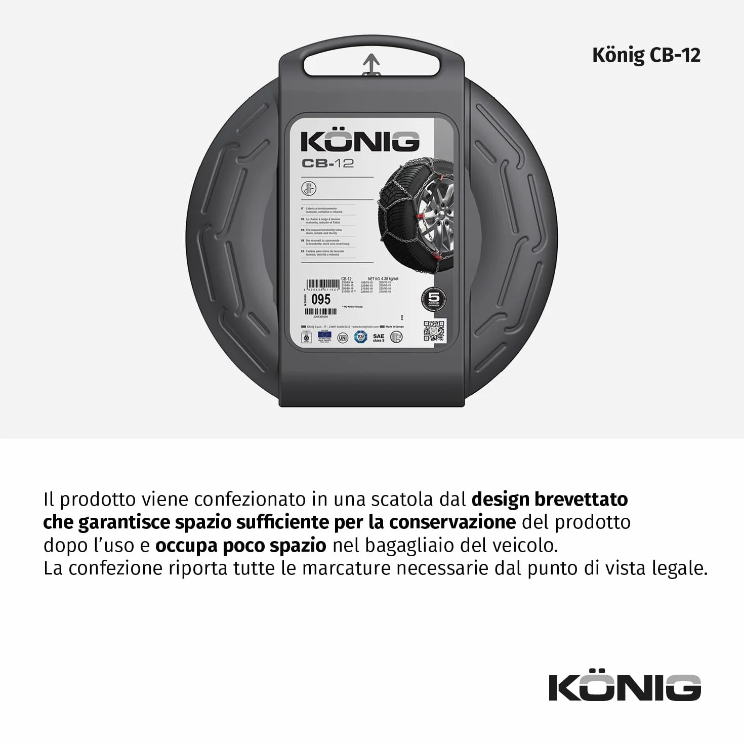 KÖNIG CB-12 090 Catene da Neve