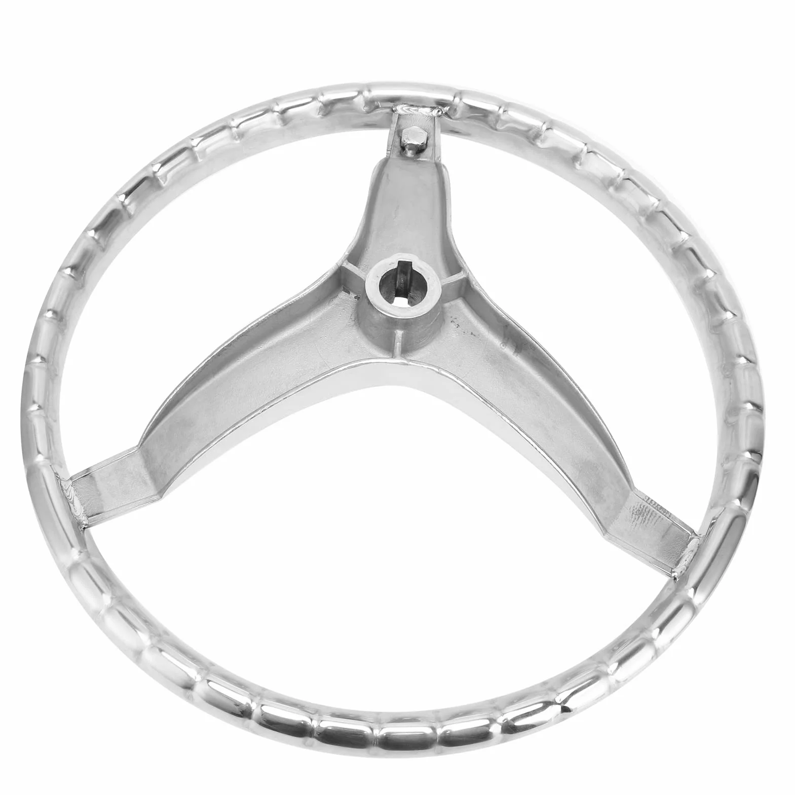 Volante per Barca in Acciaio Inossidabile a 3 Razze Hardware Marino Resistente Alle Intemperie