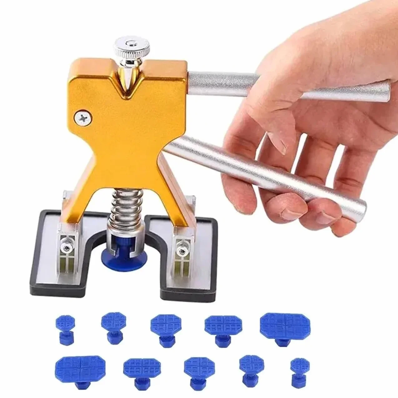 Generico Kit Tirabolli Ventosa Carrozzeria, Ripara Ammaccature Auto, Tirabolli per Carrozzeria, Levabolli, Tira Bolli da Carrozzeria, Ventosa per Carrozzeria Auto per Rimuovere Ammaccature e Grandine