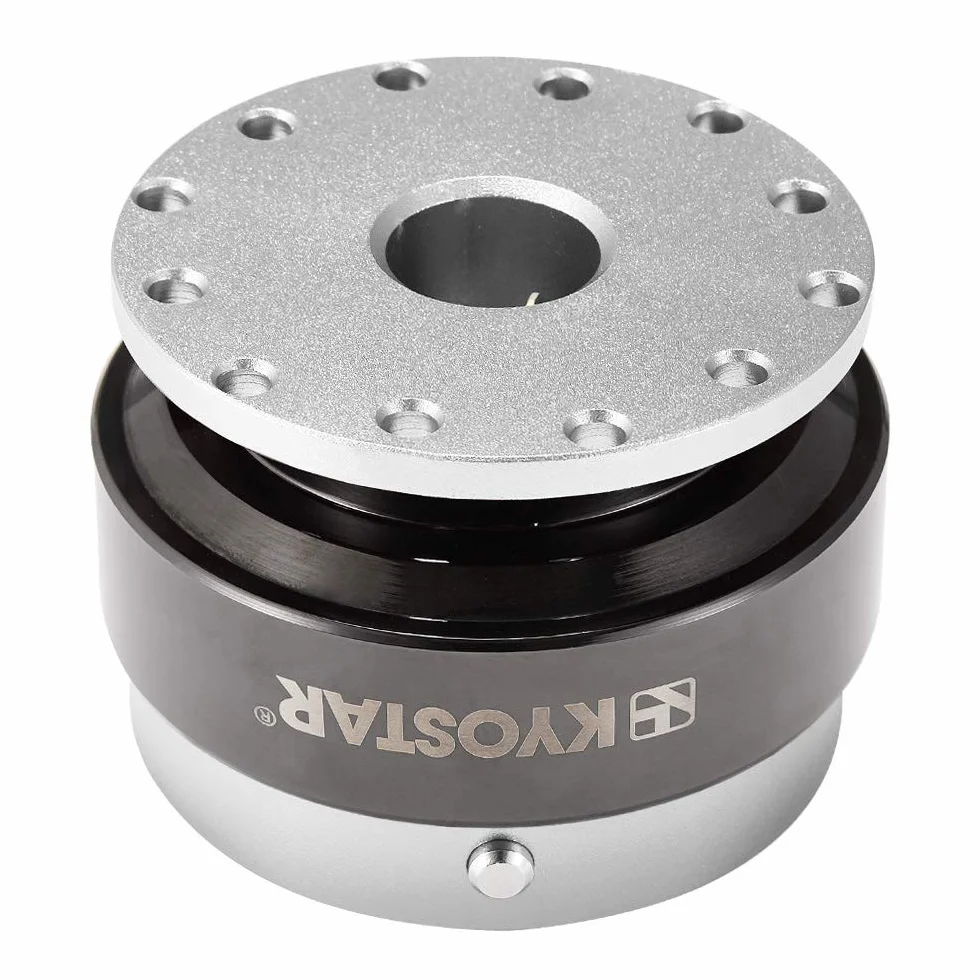 Kyostar Kit Boss con Adattatore Quick Release per Volante in Titanio e Nabe in Alluminio Argento