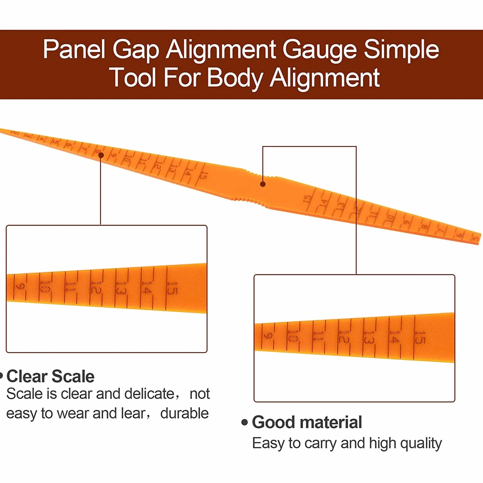 Strumento Calibro Conico Allineamento Gap Pannello per Auto Righello di Misura