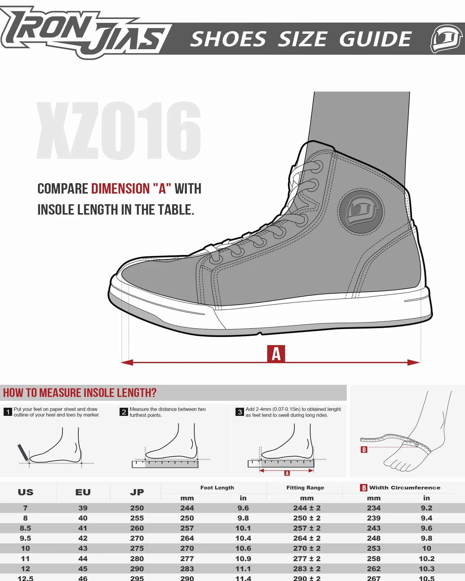 IRON JIA'S Scarpe Moto Uomo Impermeabili, Stivali Moto Uomo, Antiscivolo Traspirante Street Casual Stivali da Moto con Zip Laterale, Supporto alla Caviglia e Shift Pad