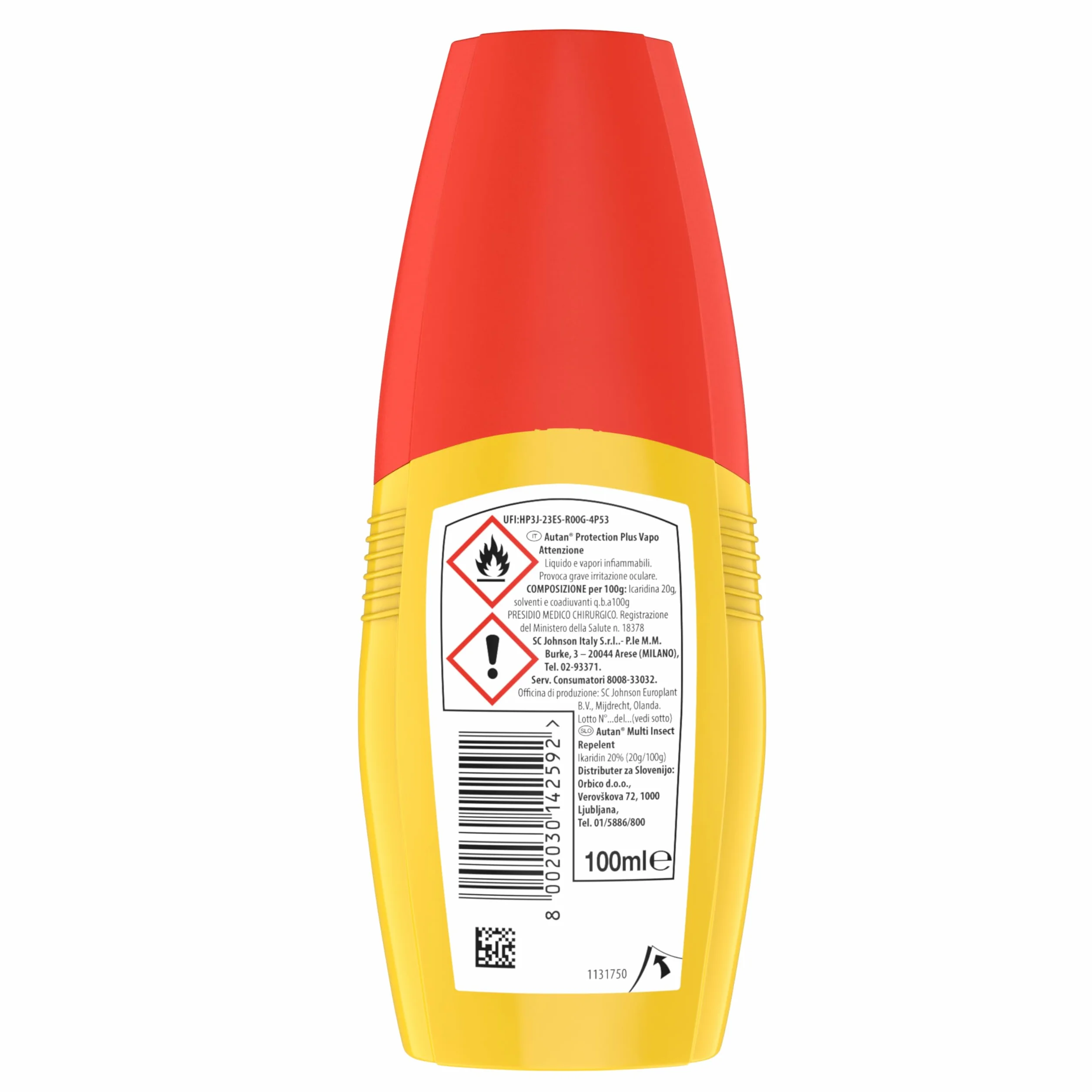 Autan Multinsetto Spray Antizanzare Comuni e Tigre, Zecche e Tafani, Insetto Repellente, 100 ml
