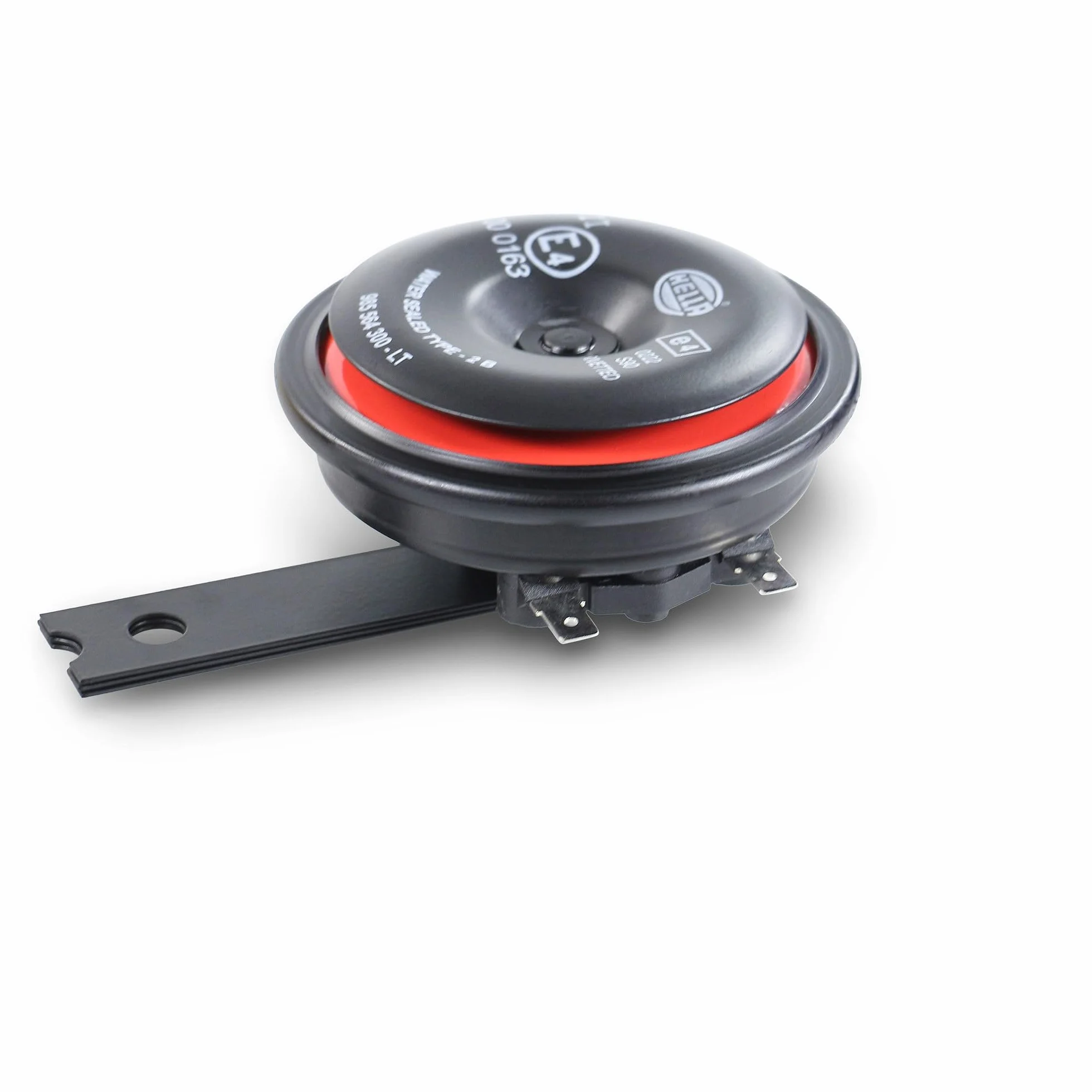 HELLA Clacson,STYLE HORN S90,12V,111dB(A),Gamma frequenze,415Hz,Tono alto,elettrico,Colore alloggiamento/sede,rosso/nero,Attacco piatto ad innesto,Quantità,1,3AL 922 000-951