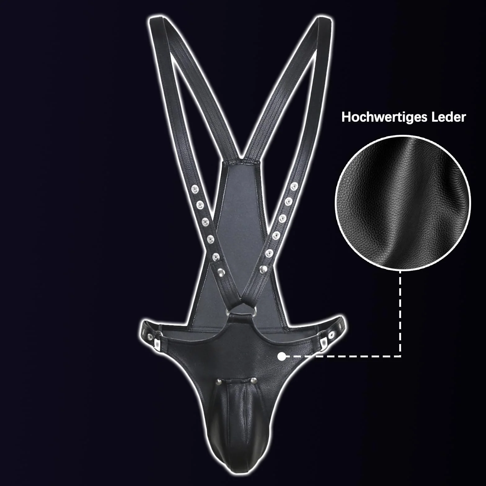Intimo Harness Uomini Pelle Fetish Festival Rave Sissy Lingerie Gay Bodysuit Erotico Cosplay