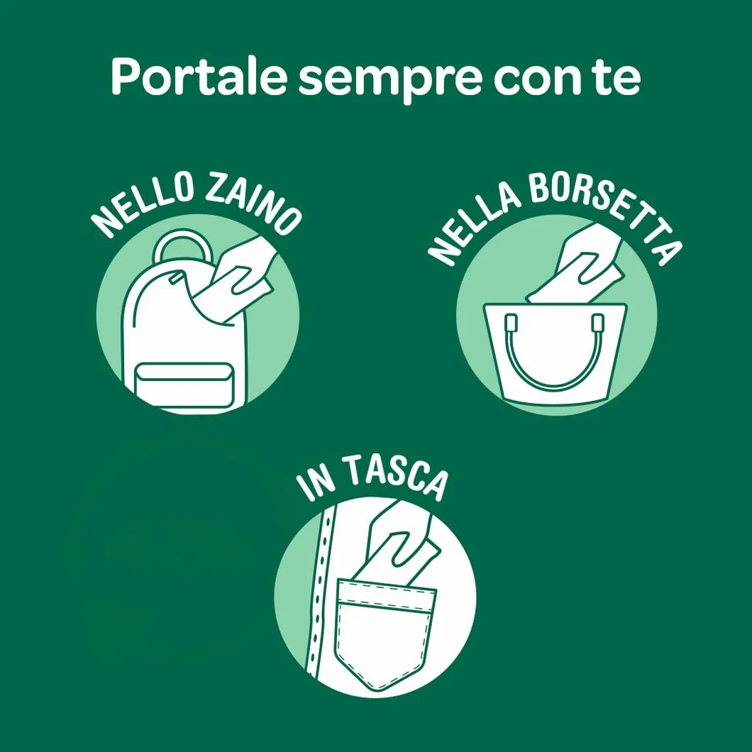 Borotalco Deo-Salviette Originale 2in1 Salviette Deodoranti Detergenti con Molecole Anti-Odore 48h Confezione 12 Pezzi
