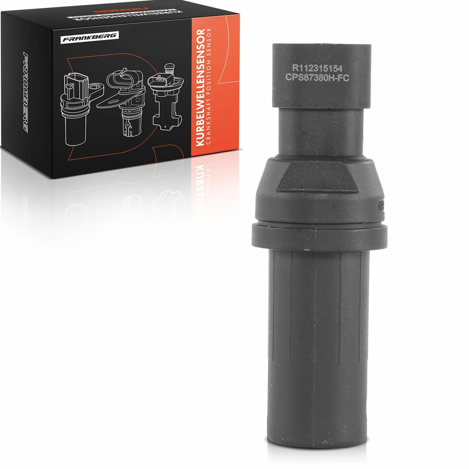 Frankberg Posizione dell'albero Motore Sensore dell'albero Motore 2-Poli Compatibile con 500 312 KA RU8 Punto Evo 199 169 Grande Punto 199 Replace# 55187380
