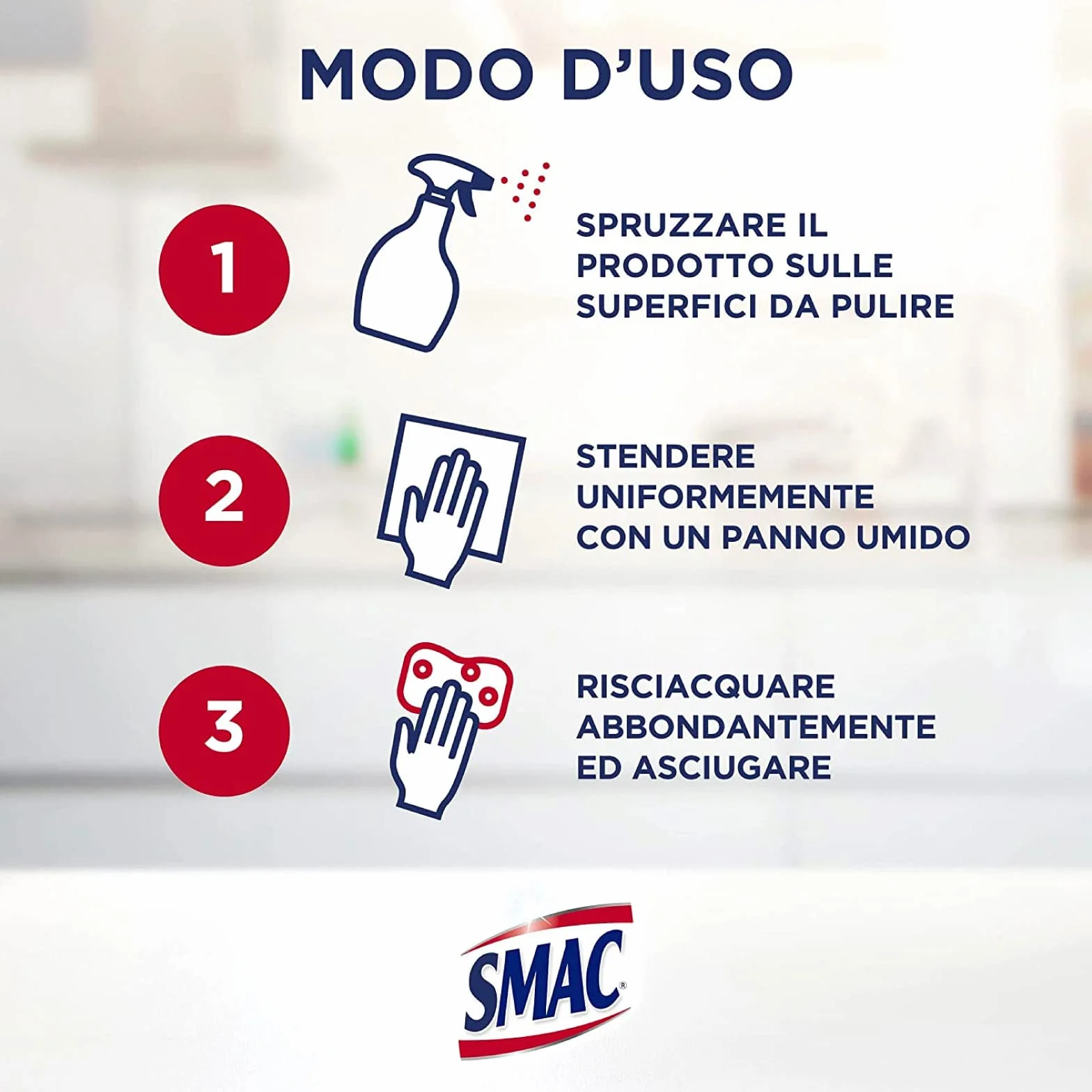Smac Brilla Acciaio Detergente Spray Anticalcare Lucidante Barriera Protettiva 520 ml x 4 Pezzi
