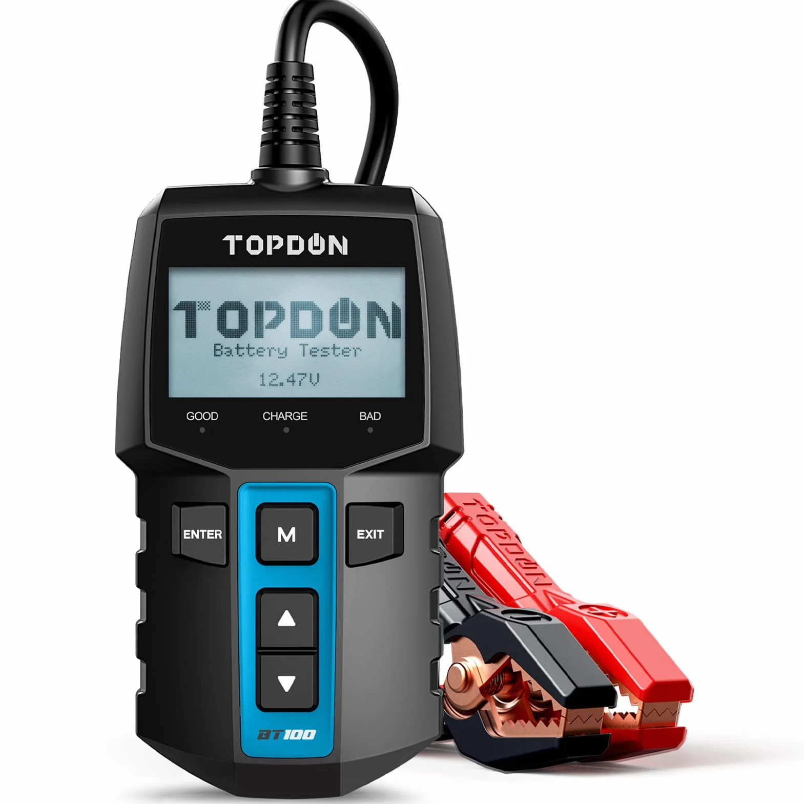 TOPDON BT100 Tester Batteria Auto, 12V 100-2000 CCA Analizzatore Digitale