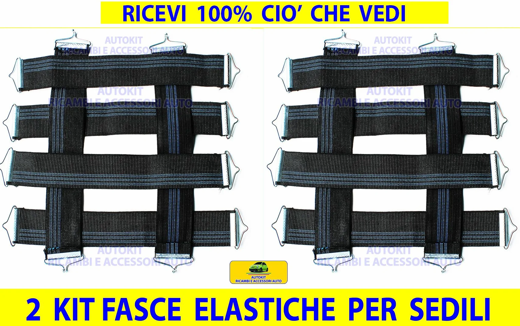 Sedile per Panda 750 141 1986-2003 Imbottitura con 12 Molle Rinforzate